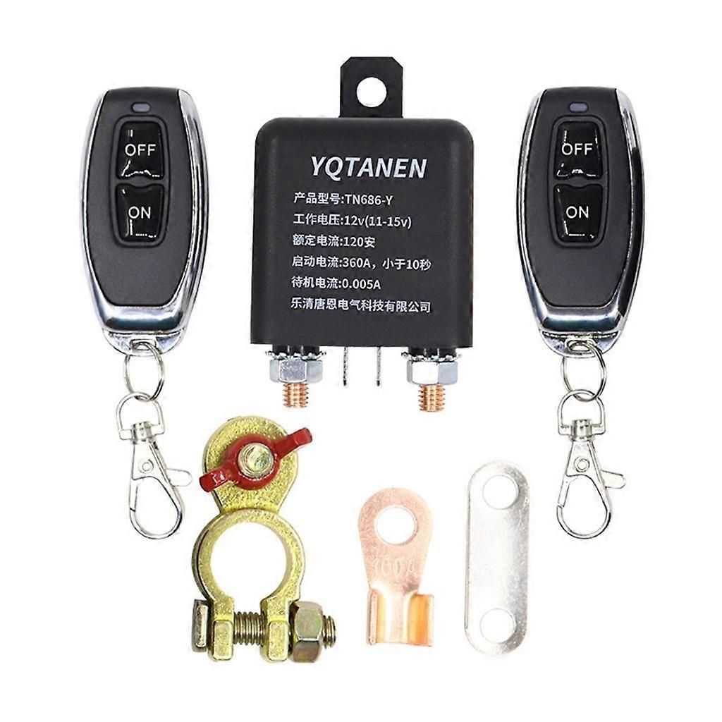 12V Remote Battery Disconnect Switch Anti Theft Battery Switch Remote Control