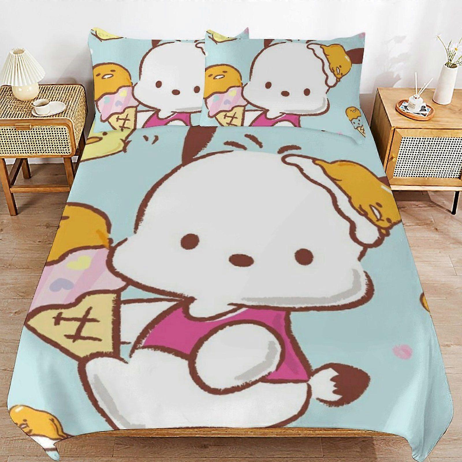 W103 Sanrio Smooth Zip Bedding Layer Sleep Essentials Strong Thread Comfort Duvet Cover Sets Everyday M103
