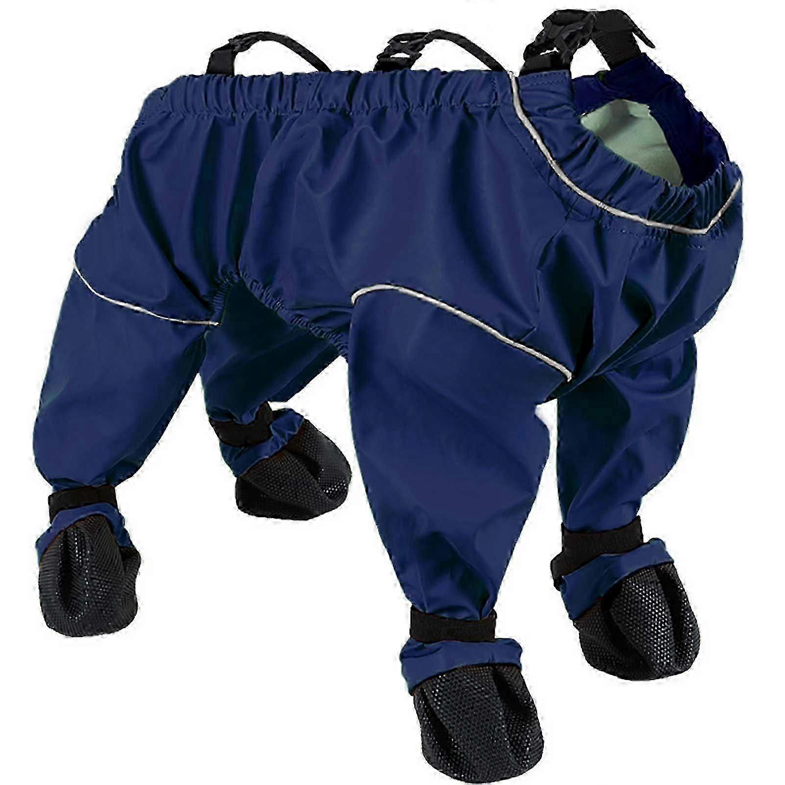 Waterproof Dog Pants Adjustables Suspender Boots for Winter