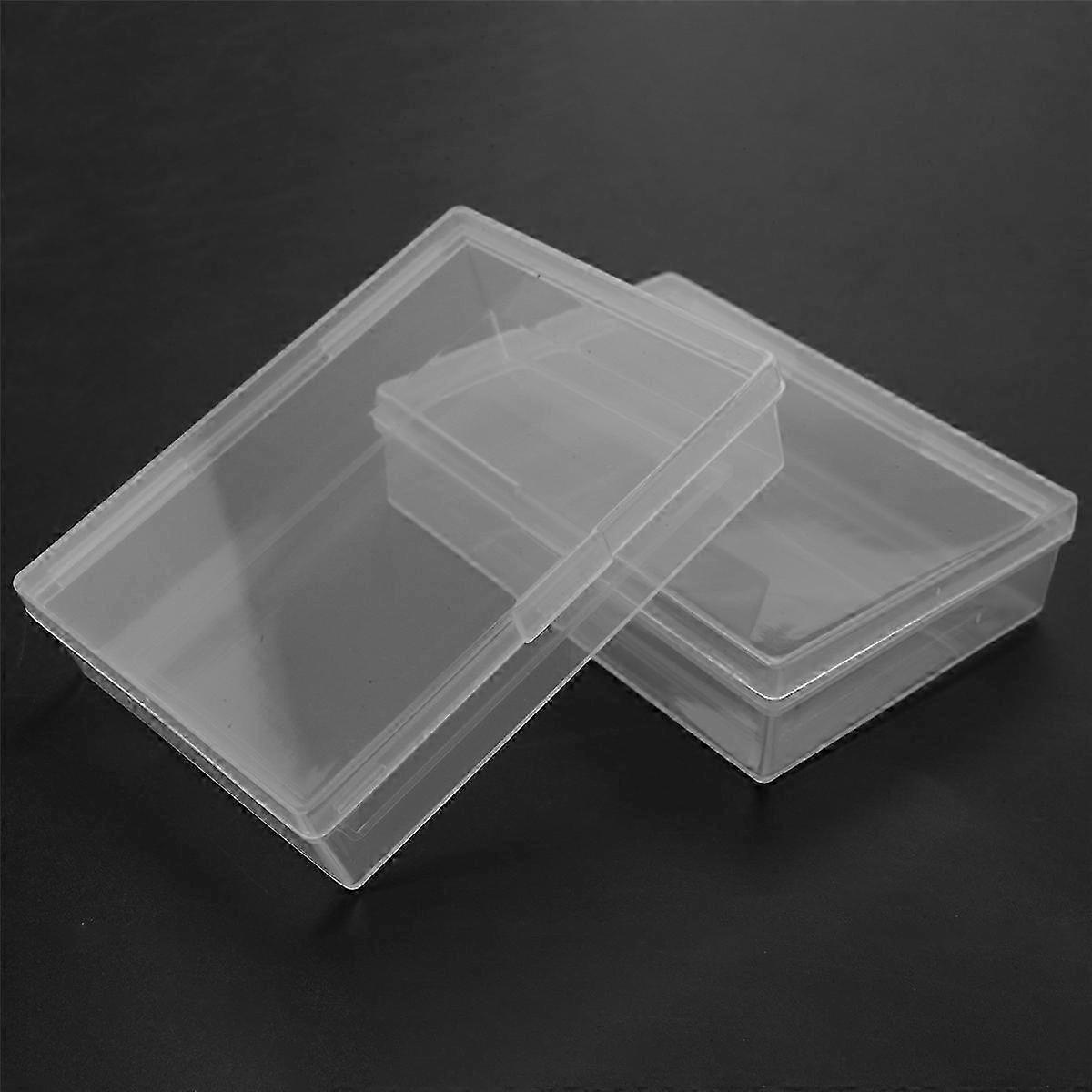 10Pcs Playing Card Box Trading Card Case Card Storage Organizer Clear Card Case Plastic Storage Box Edition 1111