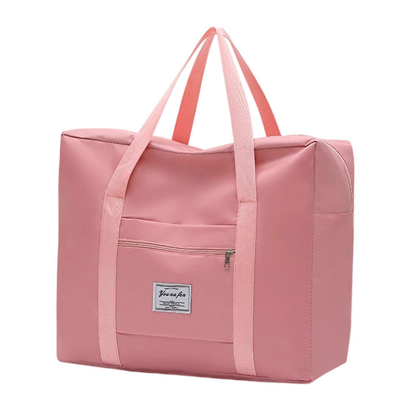Stylish Waterproof Toted Bag For Weekends Getaways Large Storage Space Easy Access Pockets Business Casual Use  Pink m