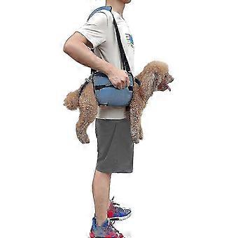 Bleu - Harnais pour chien, sac à dos d’urgence pour animaux de compagnie, harnais de levage coupe-ongles pour chien, blessure articulaire (M, 1 pièce)