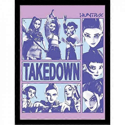 K-Pop Demon Hunters Takedown Framed Poster