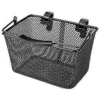 Cestino anteriore per bicicletta in ferro pesante, cestino per bicicletta portatile staccabile per bambini, per attività all'aperto, colore rosa