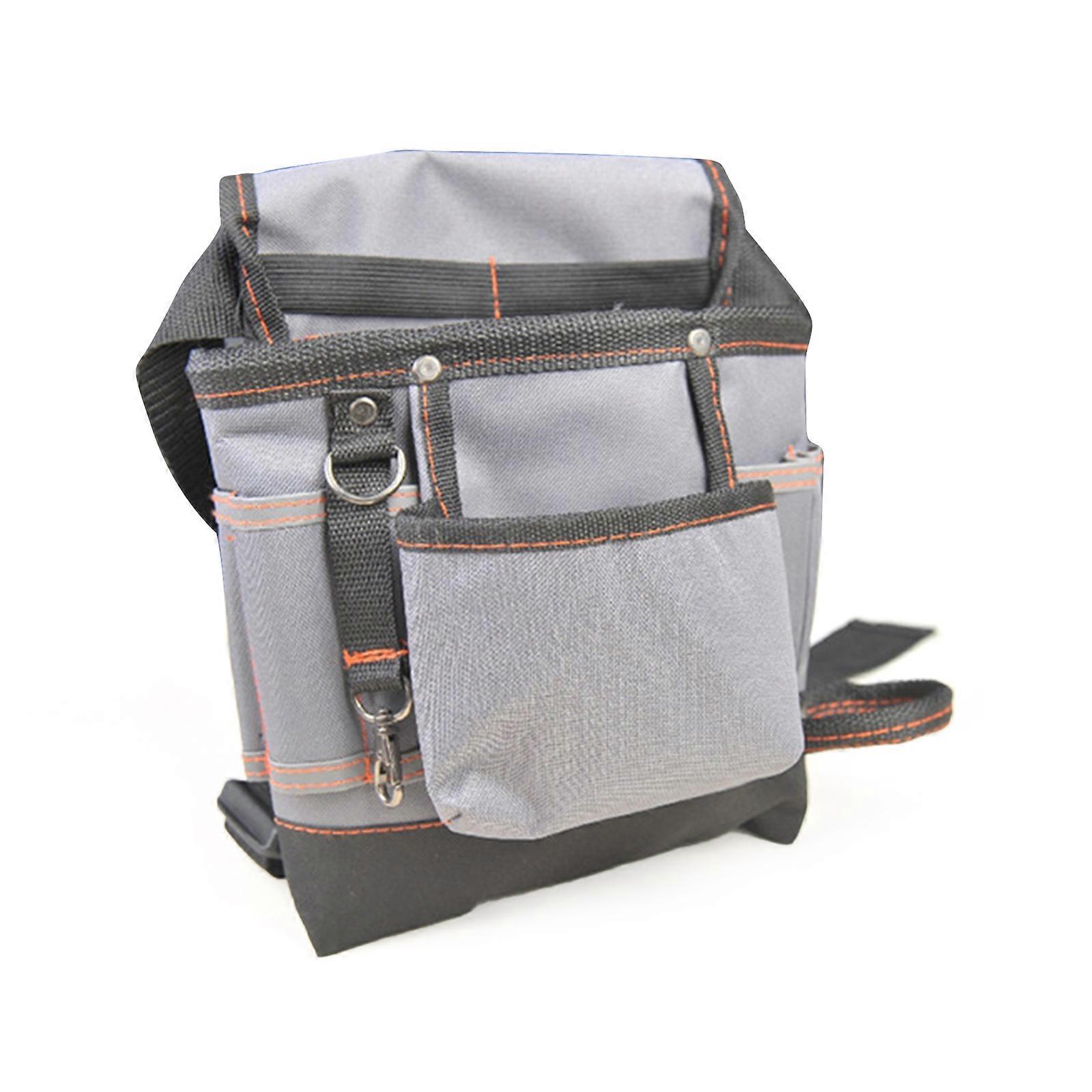 Canvas Tool Bag Double Layer Tool Pouch Waist Bag Adjustable and Durable for Electricians and Technicians Waterproof Multicolor