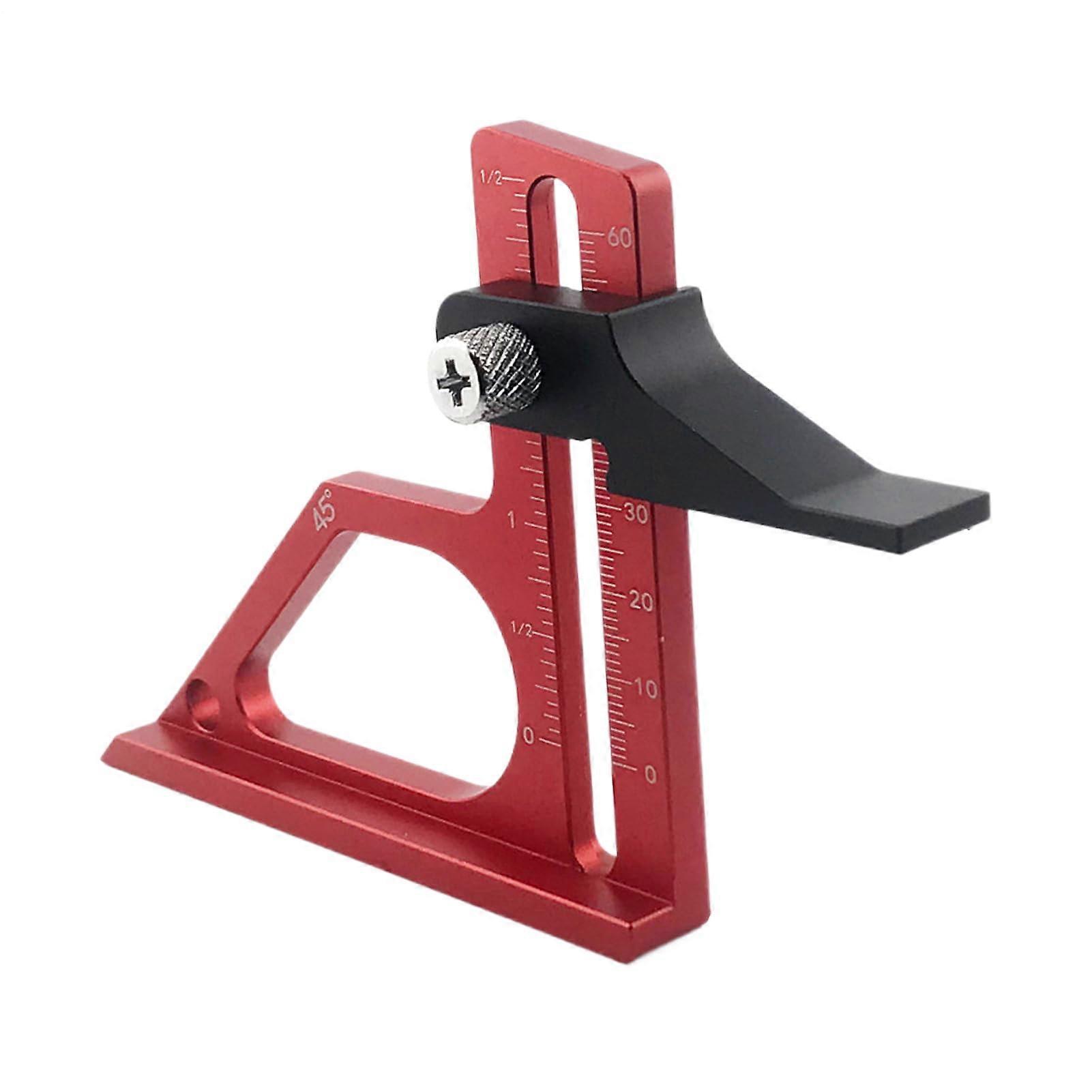 Circular Saw Height Gauge with Precision Scale for Carpentry and Furniture | Machined Aluminum