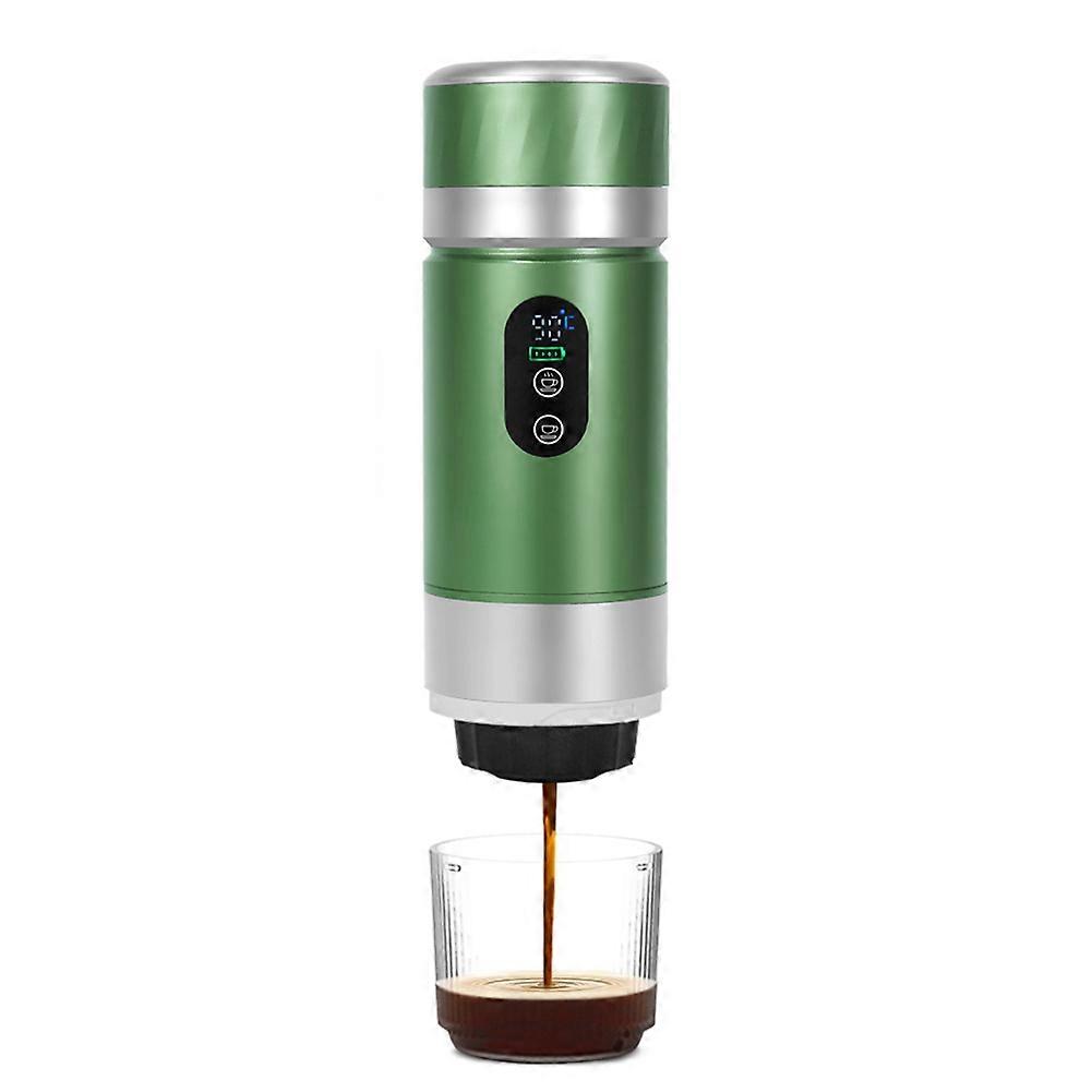 Portable Coffee Machine 80ml Self-Heating 20bar Espresso Coffee Maker for Travel Office Ground & Capsule Compatible C