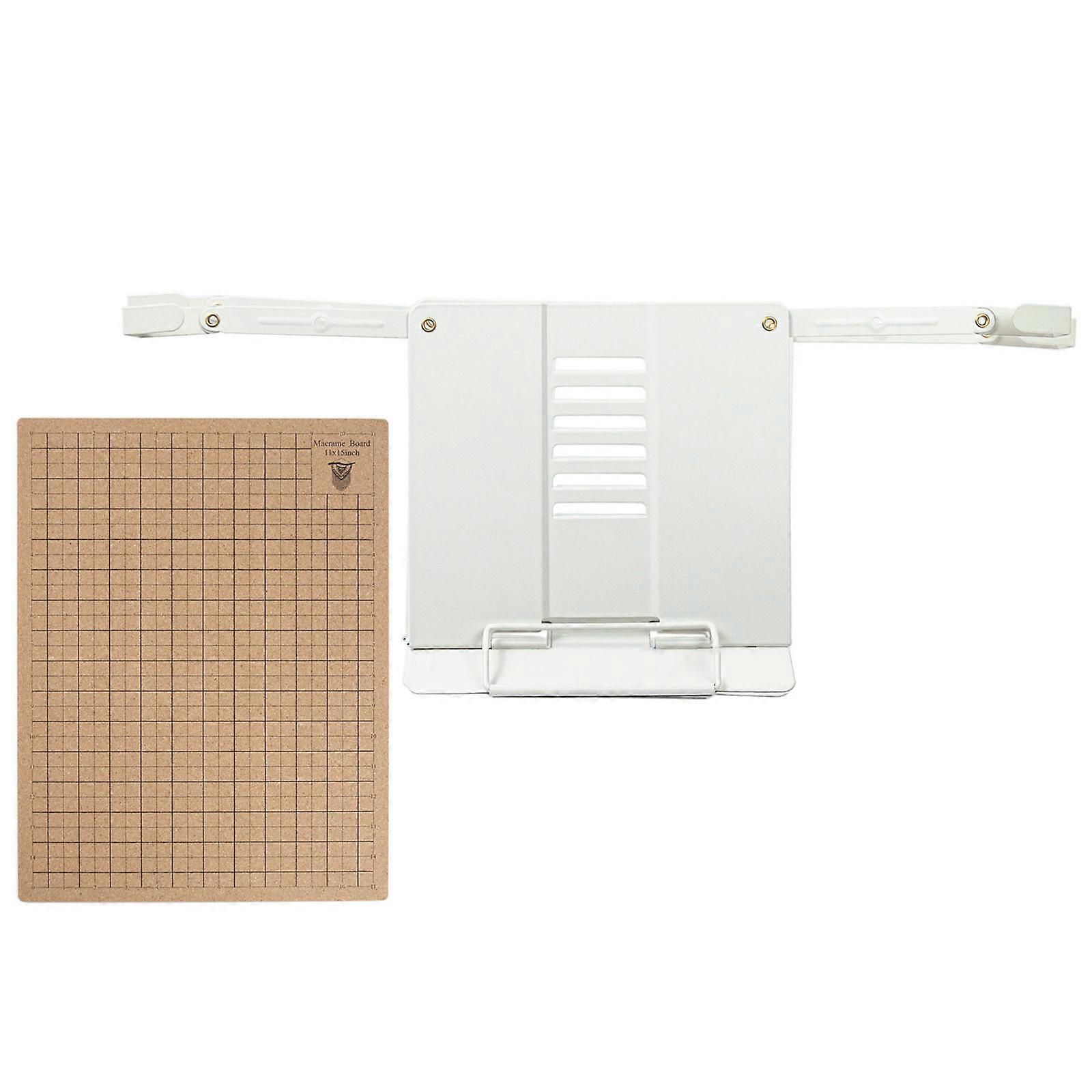 Double Side Braiding Project Boad with Foldable Holder Stand for Braiding Bracelets Making Project Knotting String Multicolor