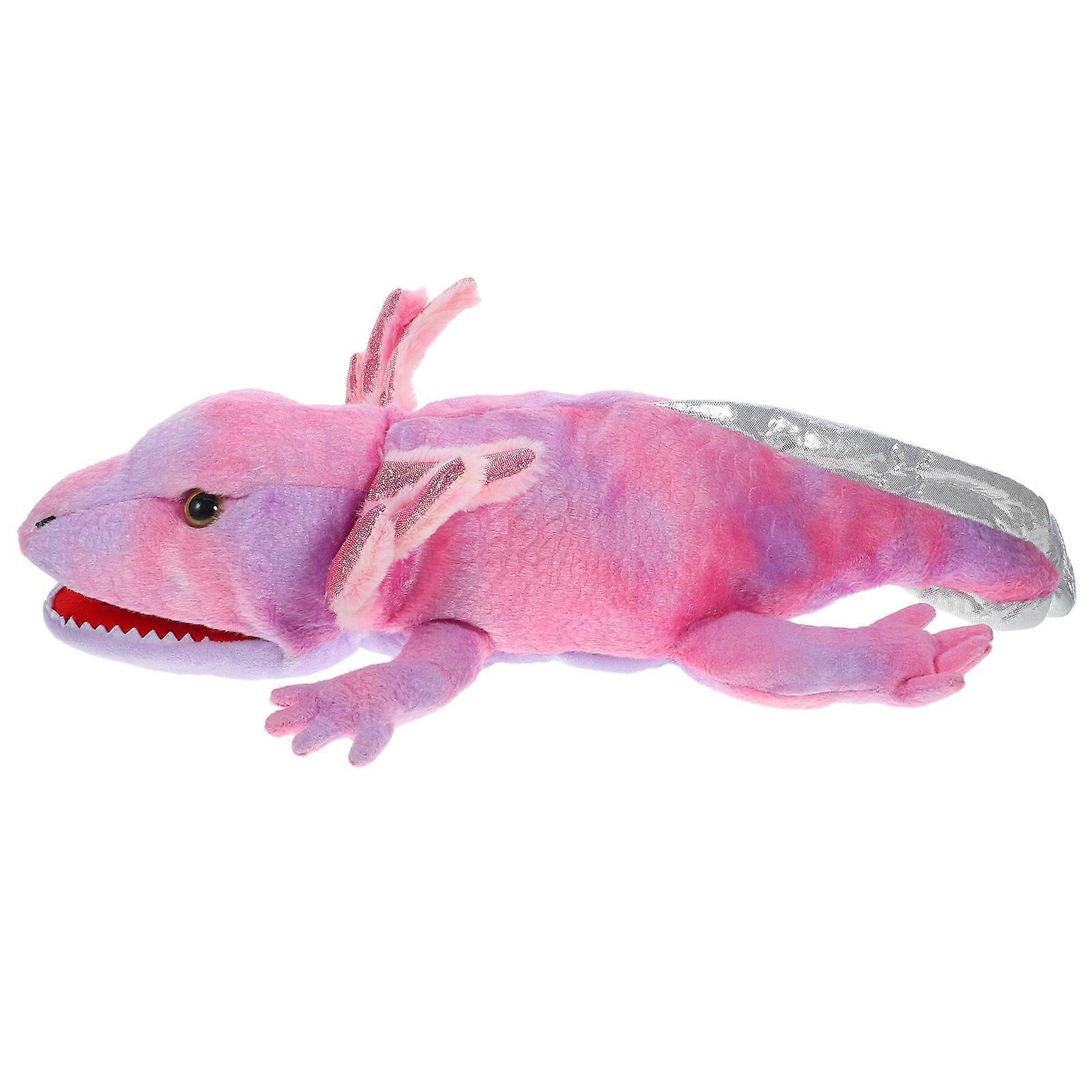 Plush Salamander Hand Puppet for Educational Storytelling