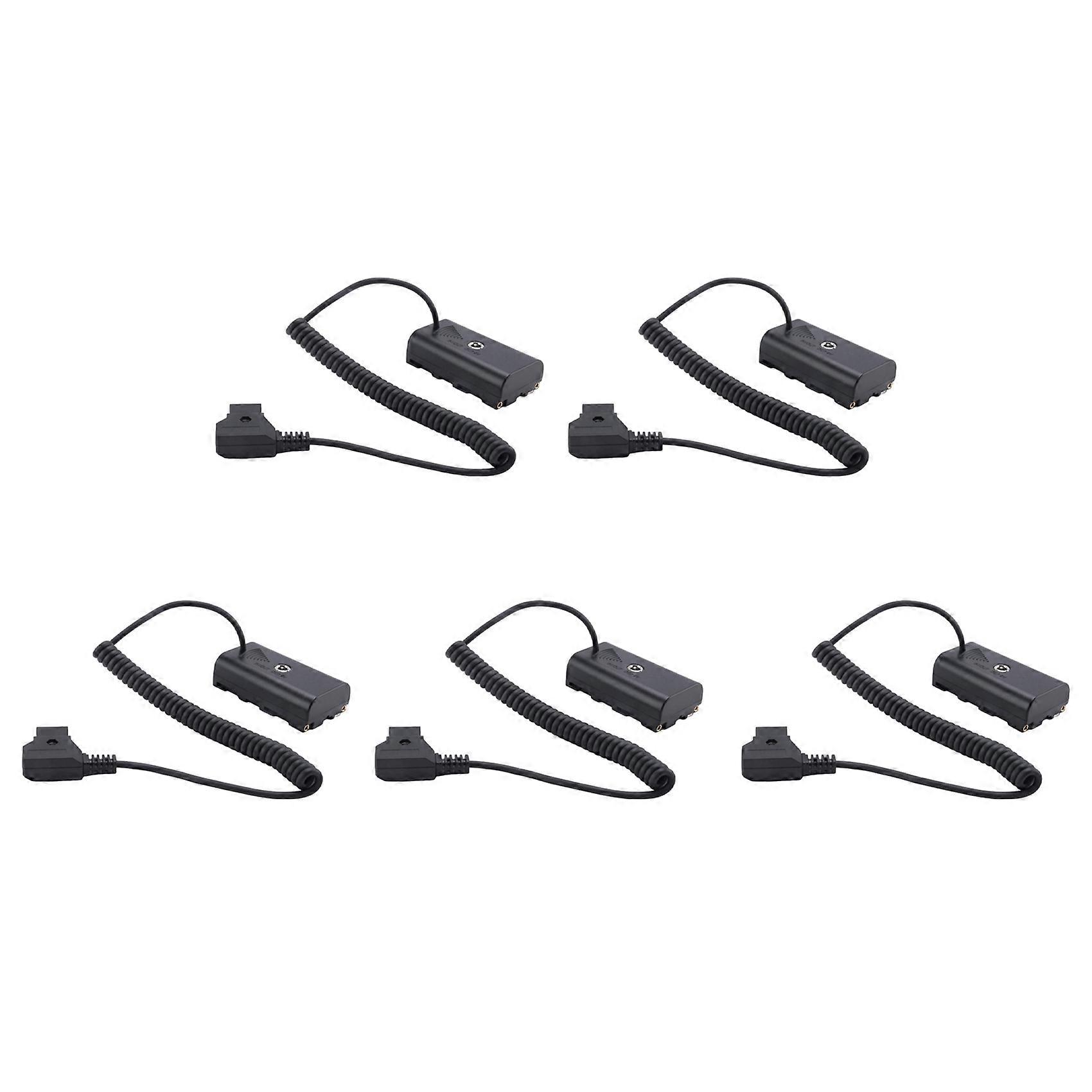 5X Power Adapter Cable for D-Tap Connector to NP-F Dummy Battery for Sony NP F550 F570 NP F970