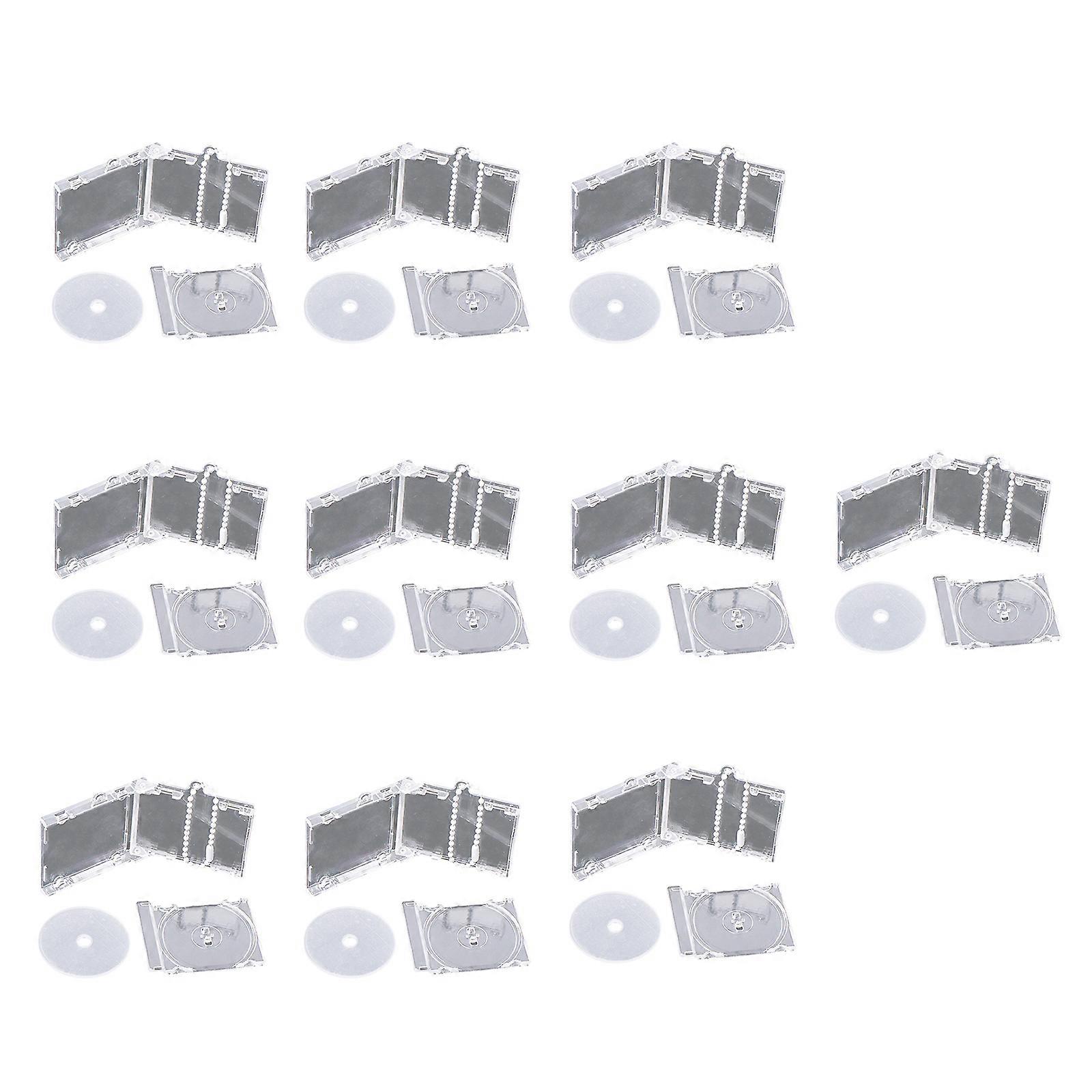 10pcs Acrylic Mini Album Keychain Customizable Idol Support Keyring Unique Collectible Item Stylish Music Memorabilia Multicolor