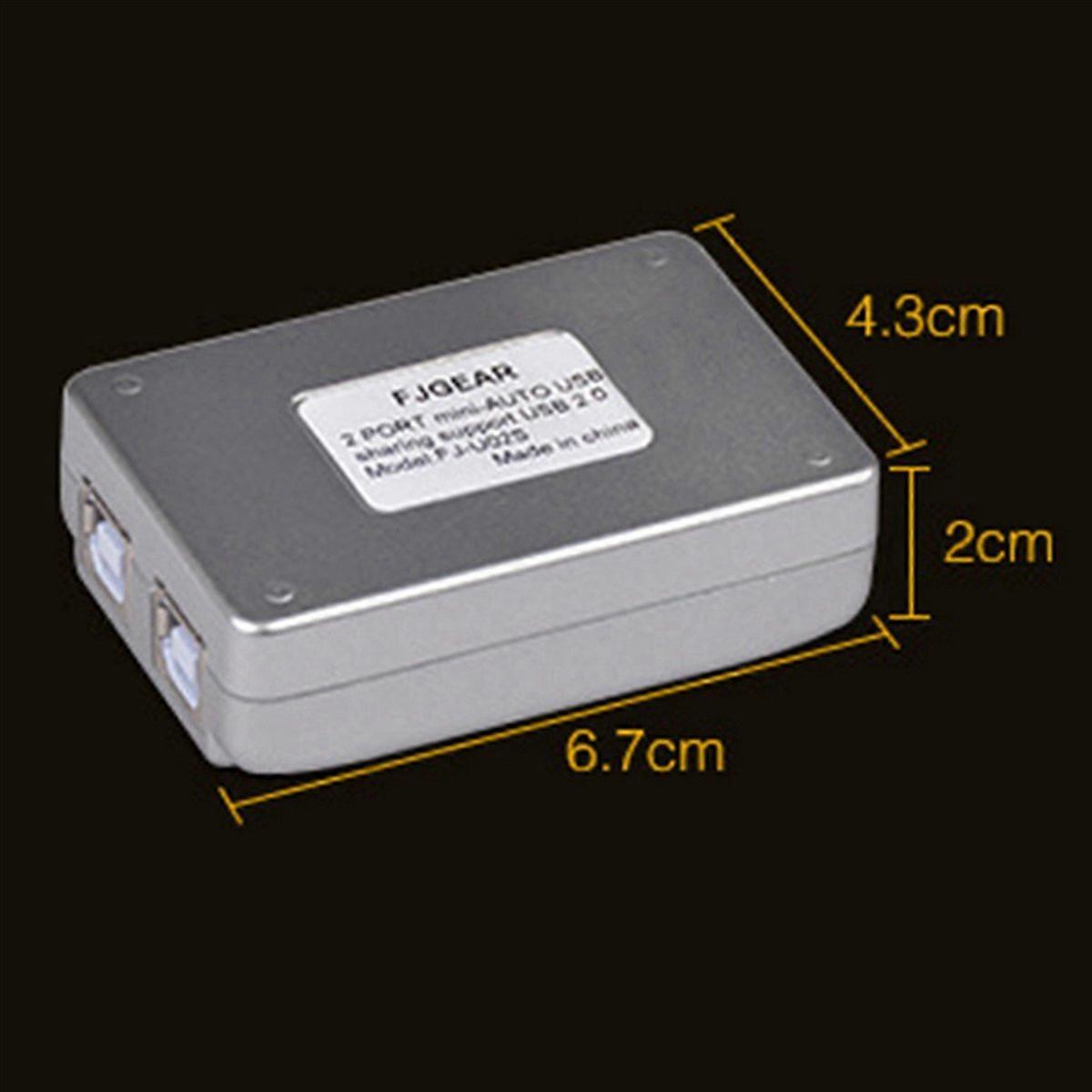  USB 2.0 Auto 2 Port HUB Switcher for 2 PC Printer USB 