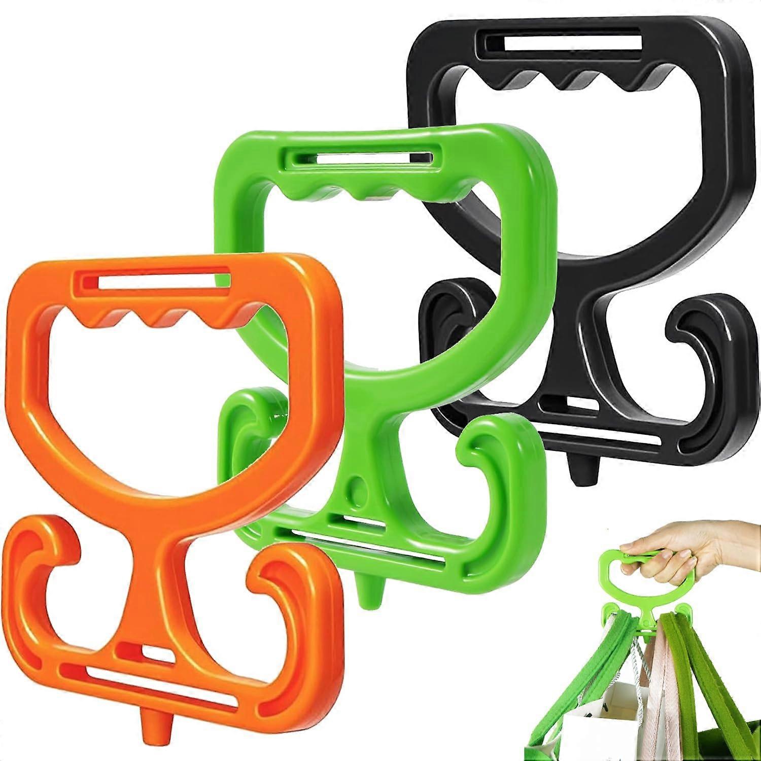 Grocery Bag Carrier 3 Pack Heavy Duty Handle with Ergonomic Grip for Shopping and Multiple Bags