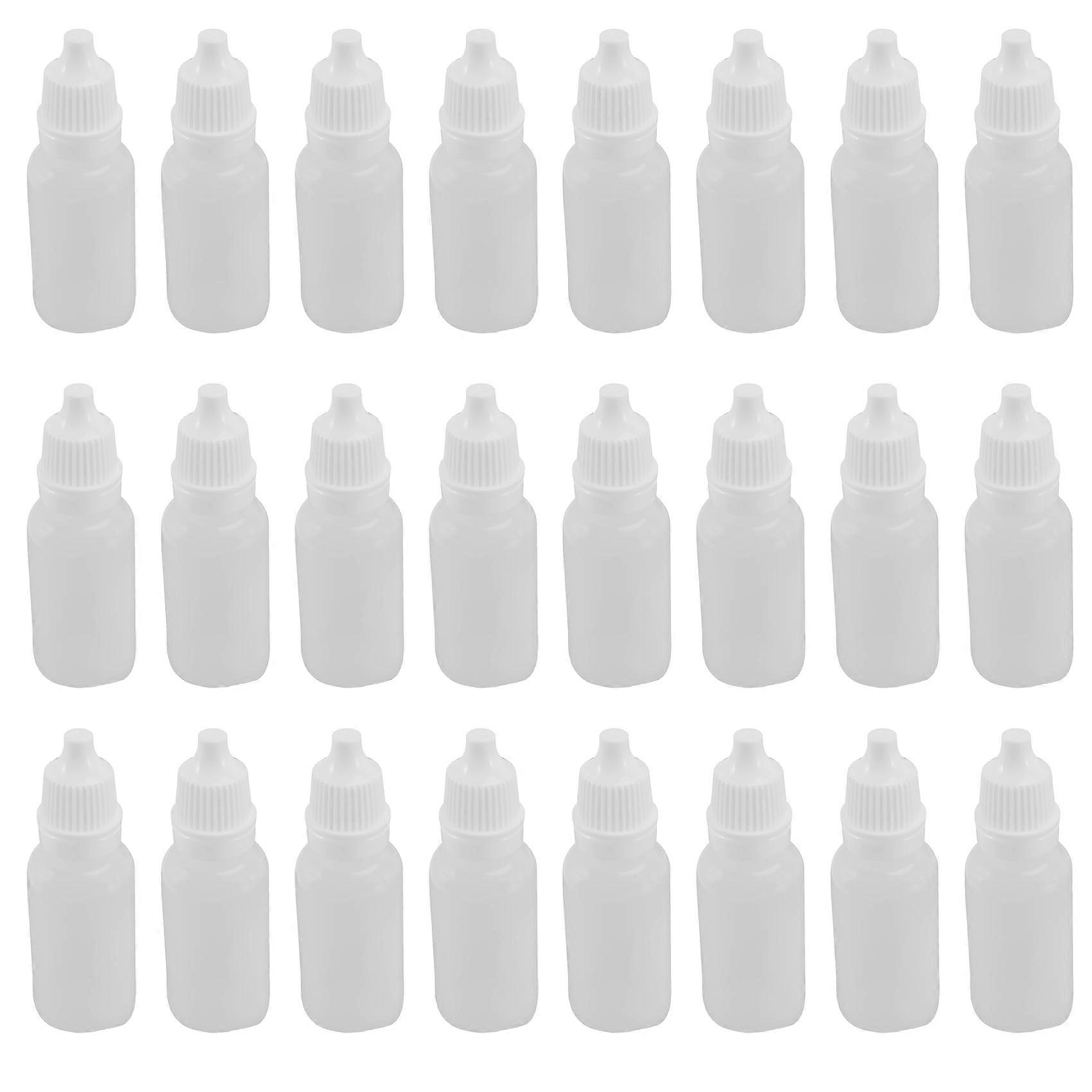 100PCS 15Ml Squeezable Dropper Bottles Eye Liquid Dropper Refillable