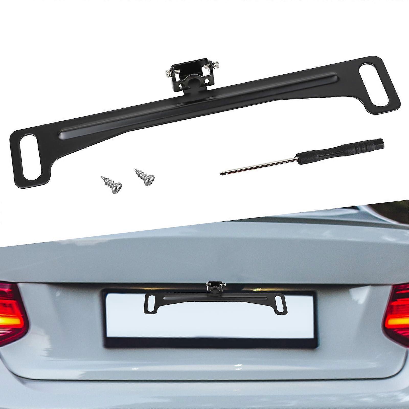 Universal Rear View Camera Bracket with Durable Metal Frame for US License Plate Mount