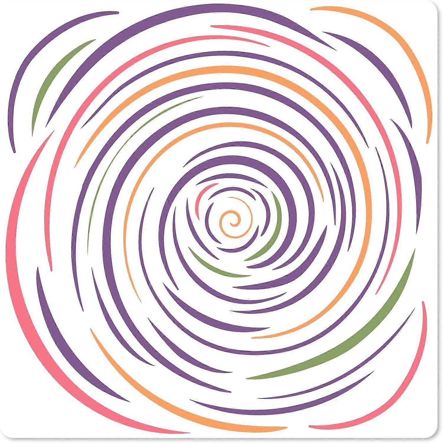 Circular Line Stencil for Painting 11.8 Inch Round Texture Drawing Art Template Reusable PET Layering Drawing Paint Stencil Decorations on Wood Wall F