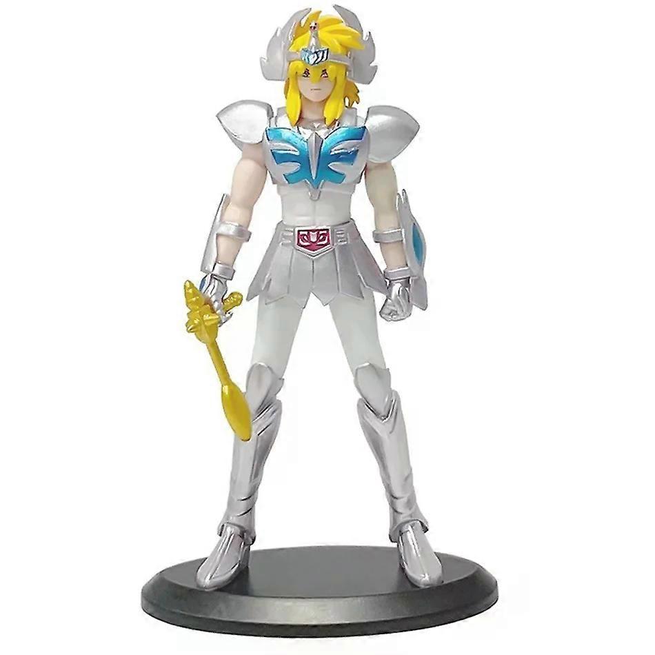 5 pi��ces Saint Seiya figurine Saint Seiya Zi Long Glacier 19CM fait �� la main PVC mod��le Collection d��corations cadeaux de vacances