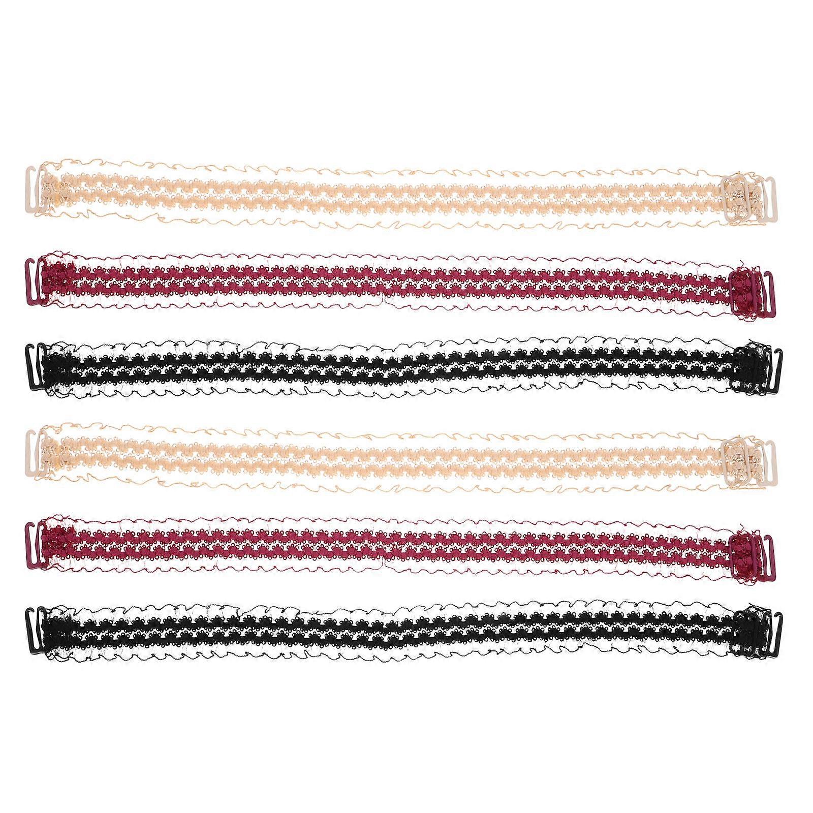 Invisible Shoulder Lace Bra Strap for Adjustable Bra Use 3Pairs