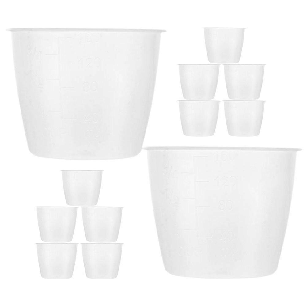 Rice Measuring Cups Kitchen Measuring Cups for Rice 12Pcs Transparent PP