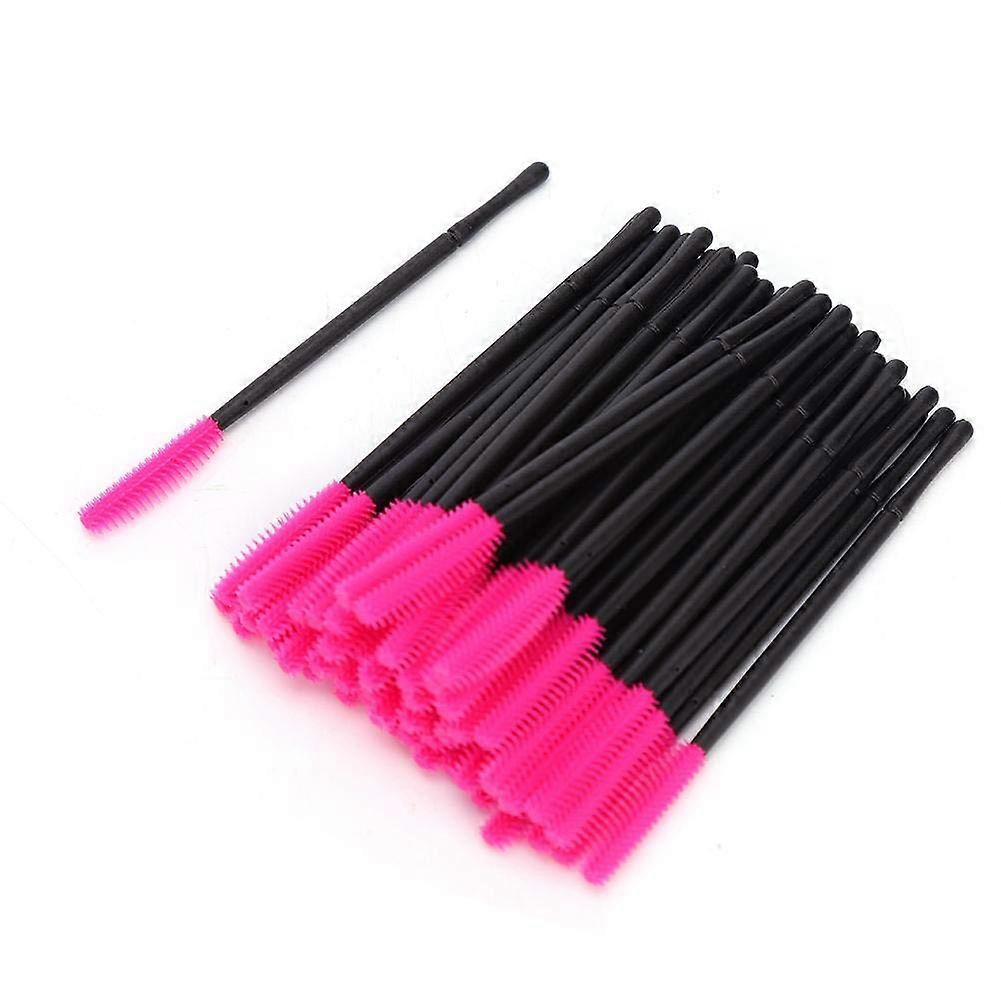 50 Pack Disposable Mascara Wands Eyelash Brush Set with Spiral Brow Applicators for Extensions