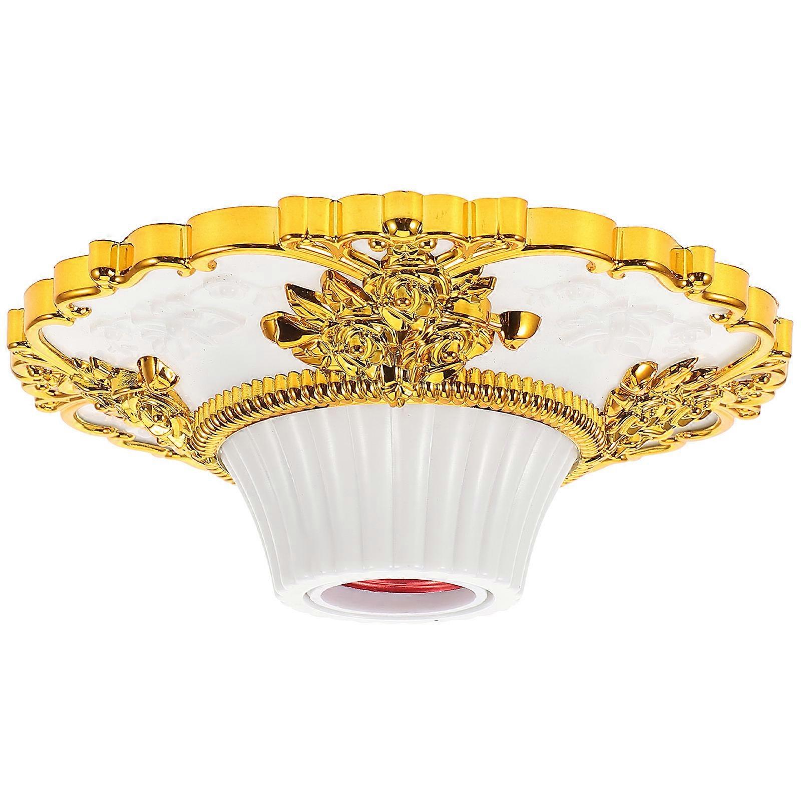 Gold Light Socket Screw-in Lamp Socket Replacement for Home Sturdy Build