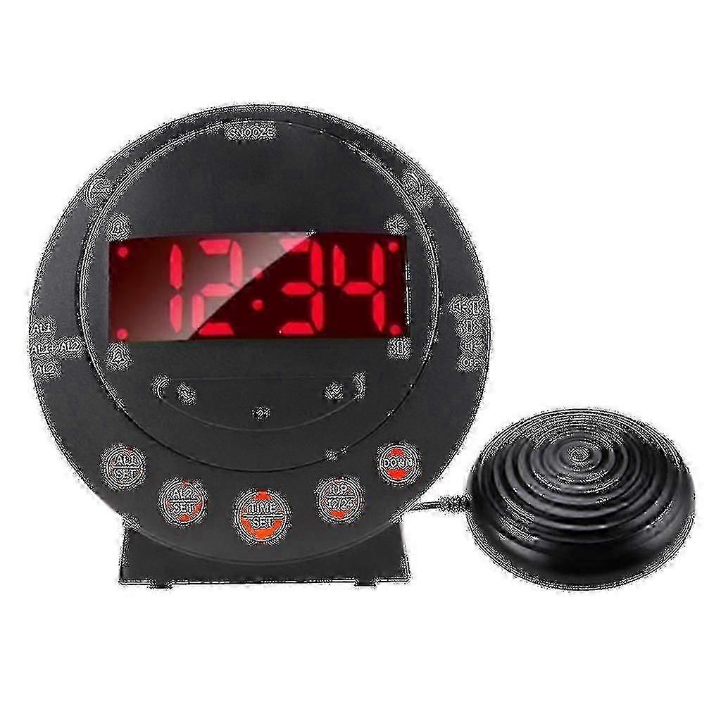 Heavy Sleeper Alarm Clock with Bed Shaker and Super Loud Vibration Wake Up