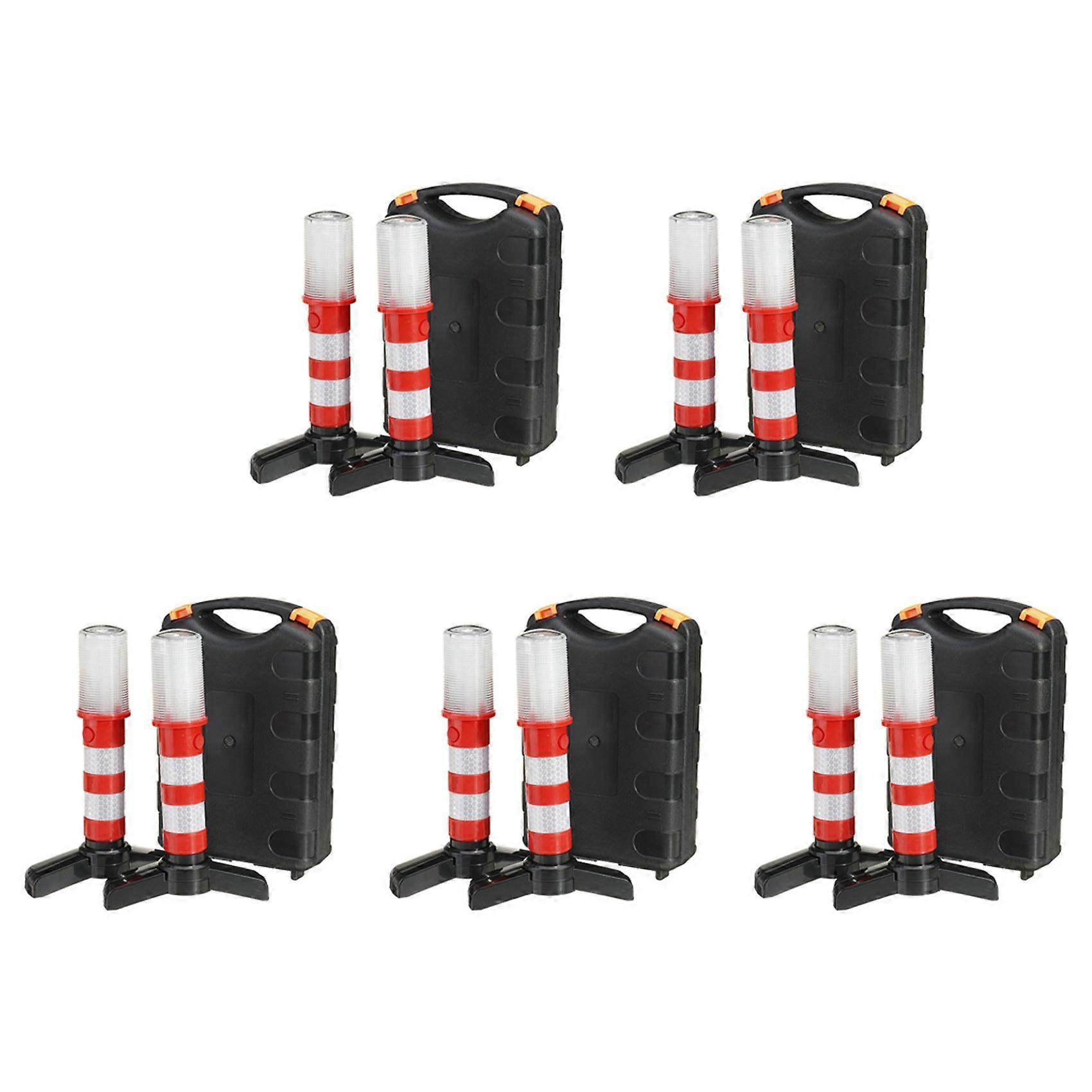 10Pcs LED Emergency Road Flash Flare Roadside Beacon Safety Strobe Warning