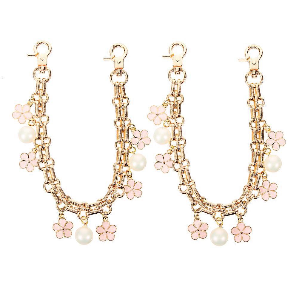 Flower Design Chain Strap Bag Replacement for Purse 2Pcs Pack