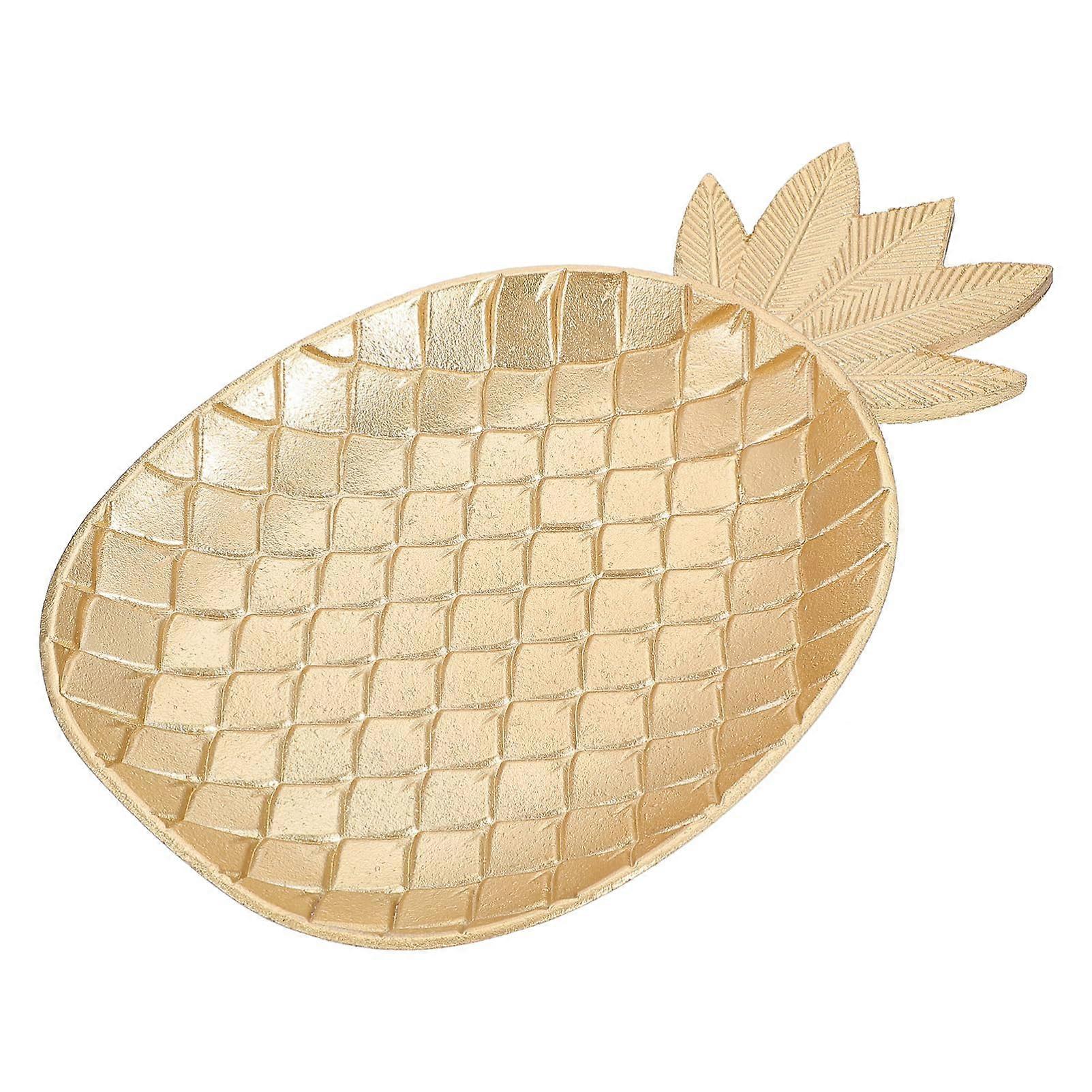 Wooden Serving Tray Pineapple Shape for Snacks and Fruit Nordic Style Coffee Table Decor