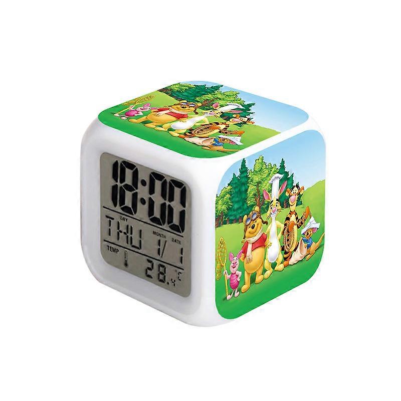 Cute cartoon bear square student gift bedside alarm clock