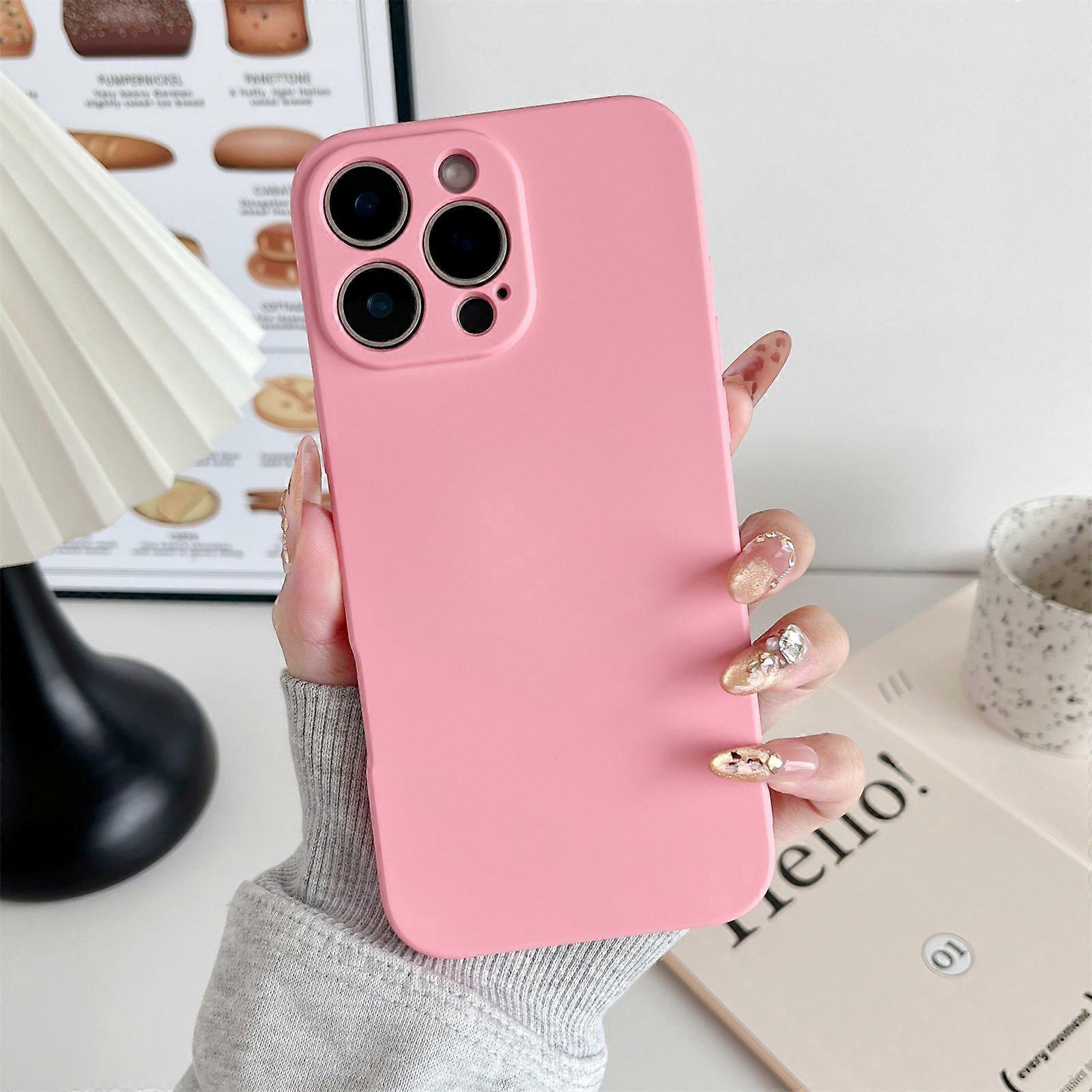 For iPhone 16 Pro Max Phone Back Case Scratch Resistant Silicone Mobile Cover