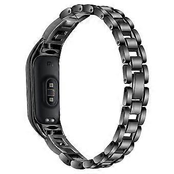 Correa de acero inoxidable para Xiaomi Smart Band 9 NFC/9/8 NFC/8 G con decoración de diamantes de imitación