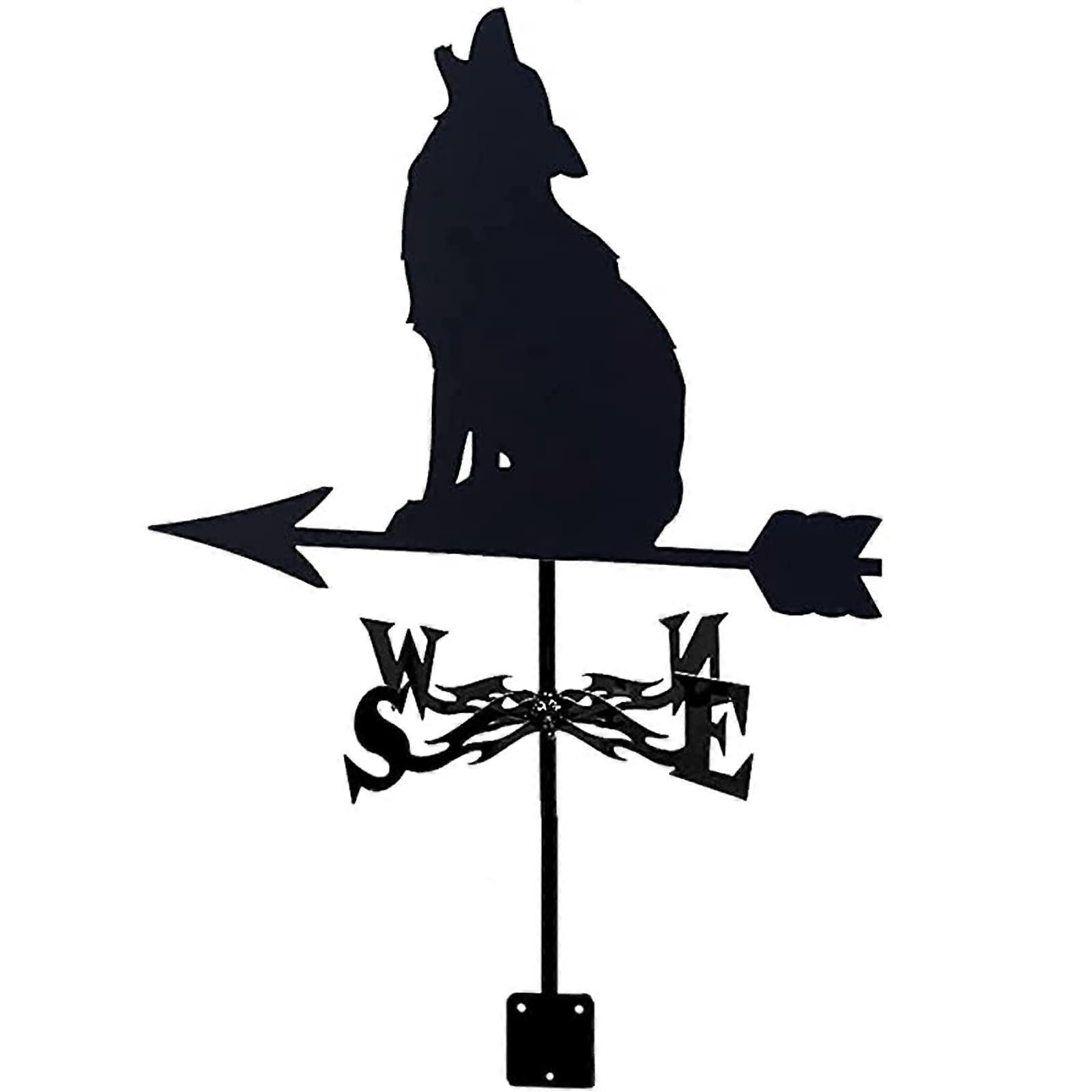 Stainless Steel Weather Vane with RustResistant Coating, Decorative Roof Wind Direction Indicator