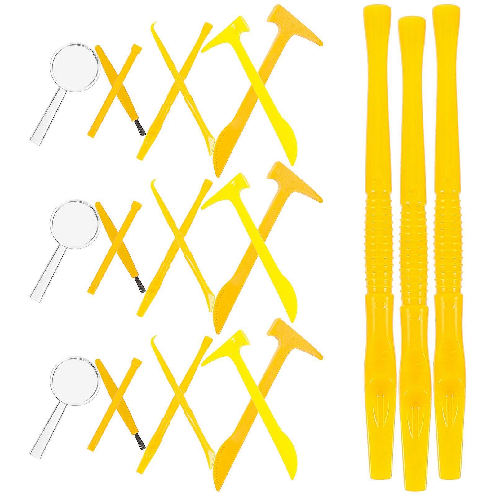 Archaeological Digging Toys Learning Toy Tools Educational Tool For Children 21Pcs