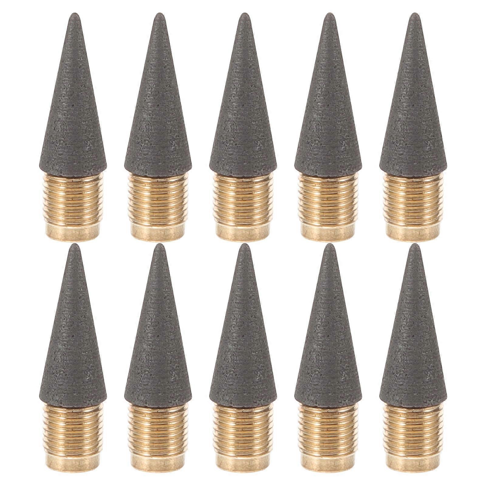Graphite Pencil Refills Everlasting Pencil Tips Office Use Assorted Color Non-Sharpening 10Pcs