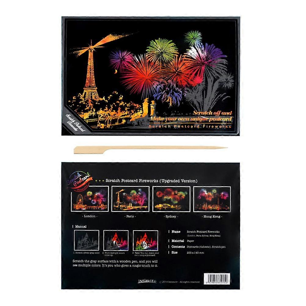 Night View Scratching Drawing World for Children 12Pcs