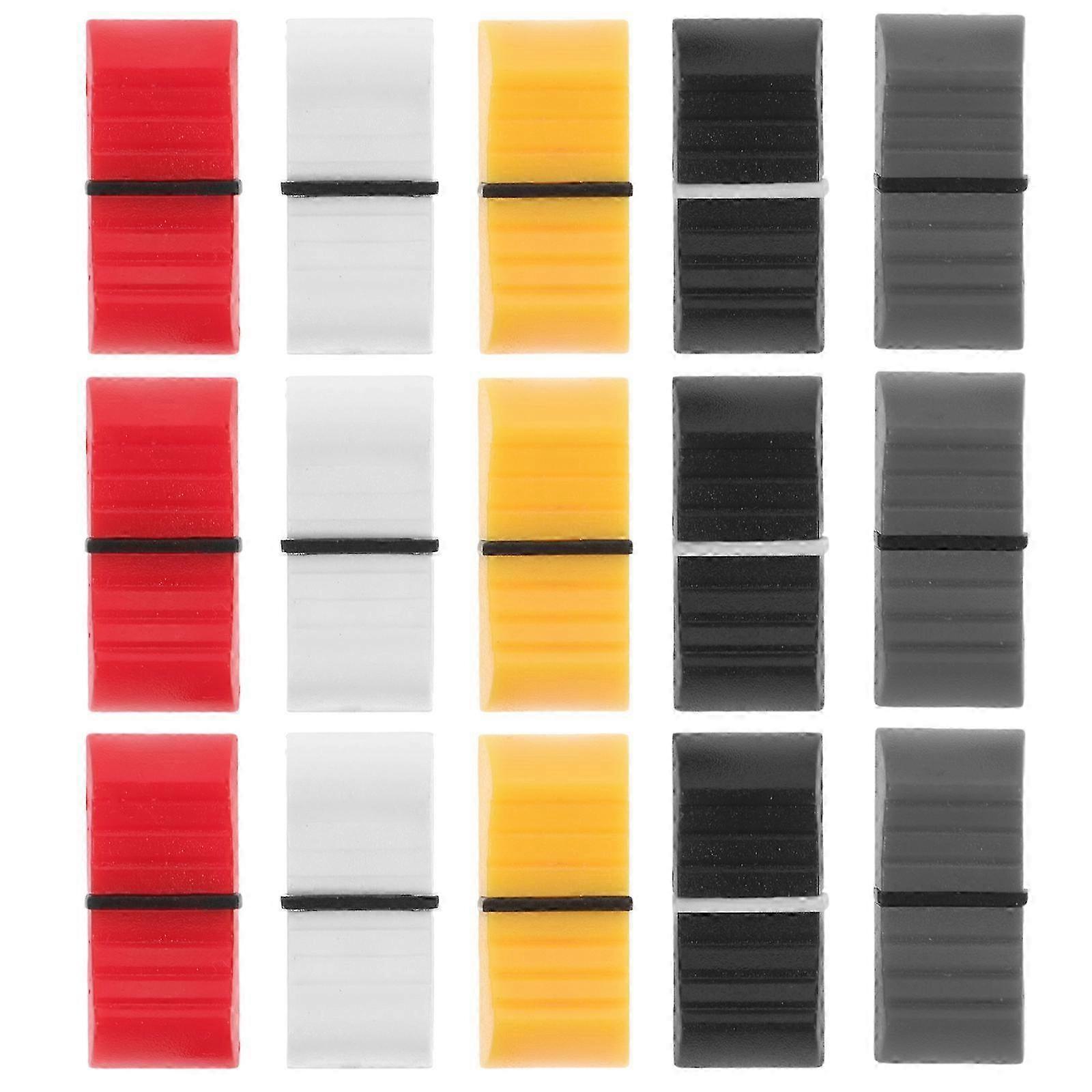 50pcs Console Mixer Slider Fader Knobs Replacement for Potentiometer Mixing Console Slider 26s