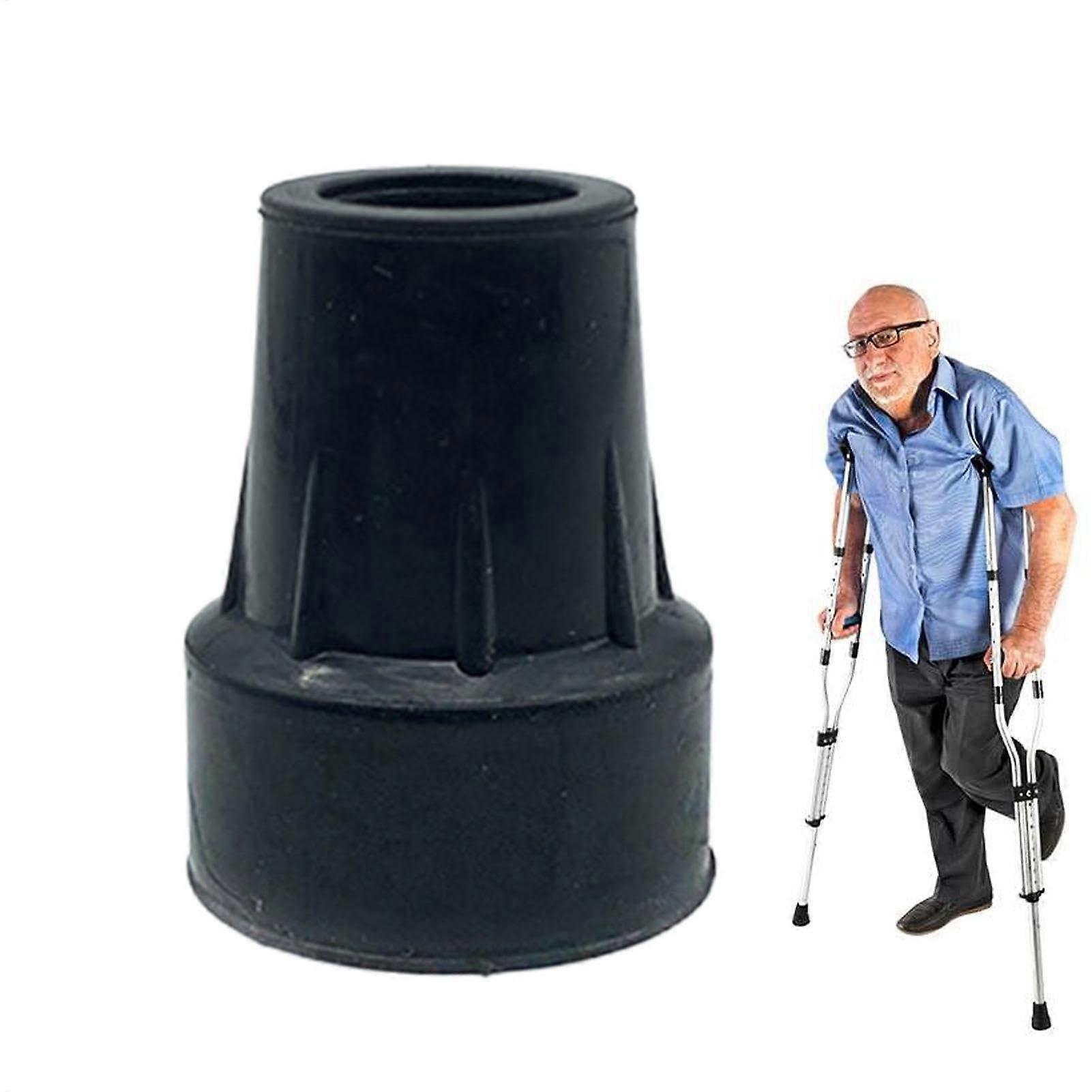 Trekking Pole Tips with AntiSlip Rubber and Metal Insert for Hiking and Walking Stick Replacement