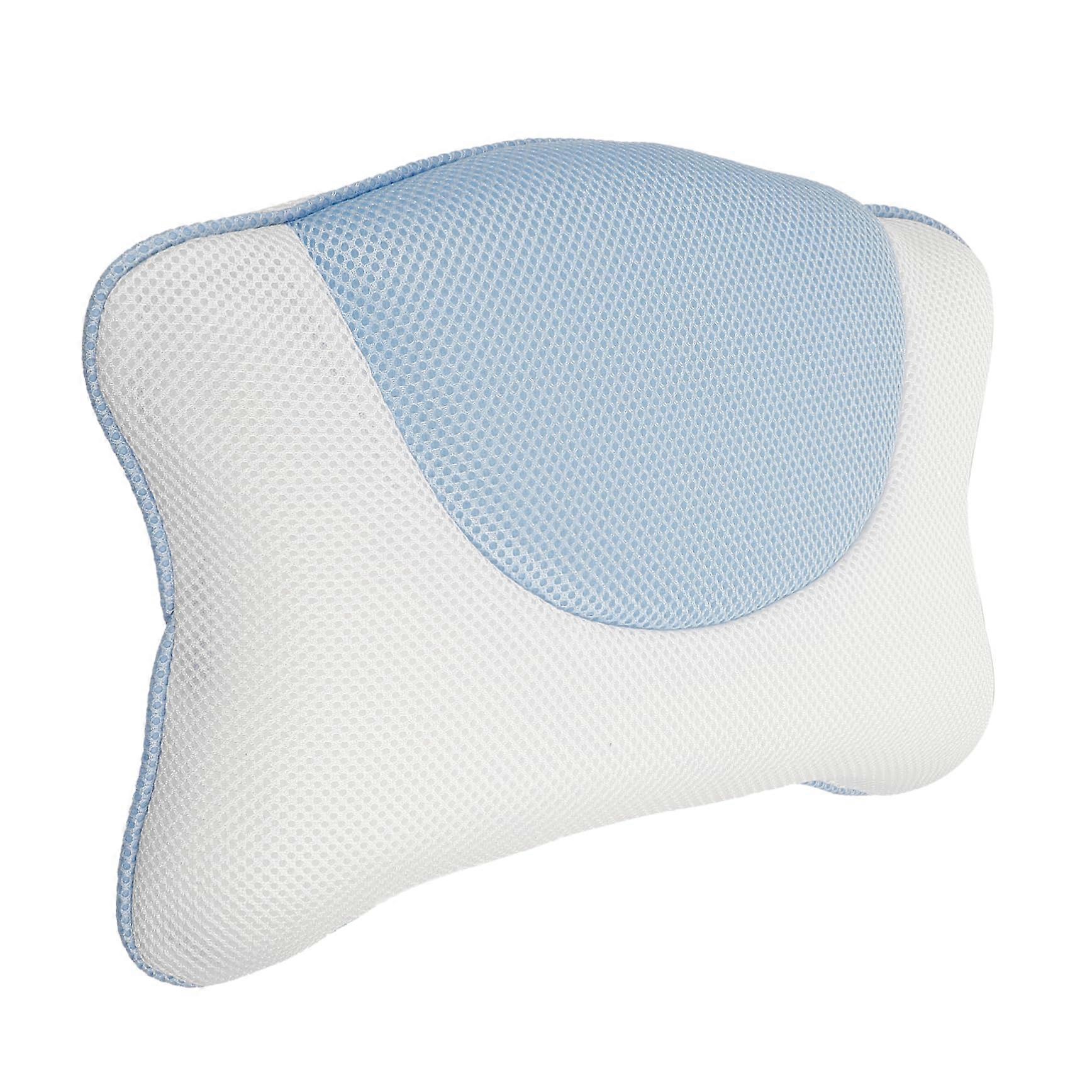 Bath Pillow with Suction Cups, Ergonomic Neck Support for Tub and Spa, Durable Comfort Padding