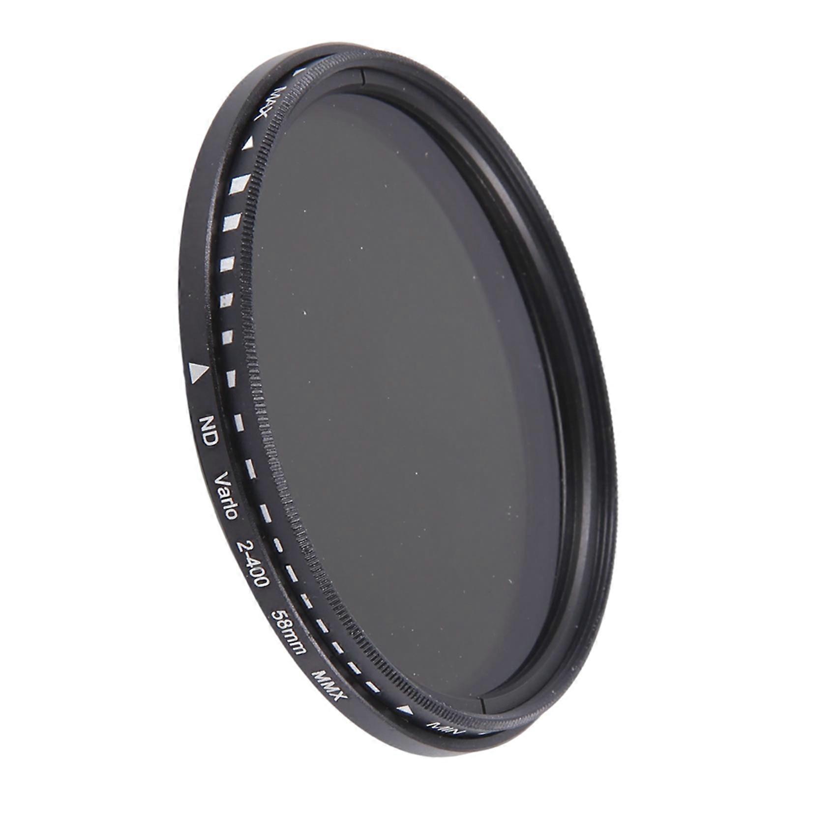 ND2-400 Variable ND Filter 58mm Optical Neutral Density Filter for Universal Camera
