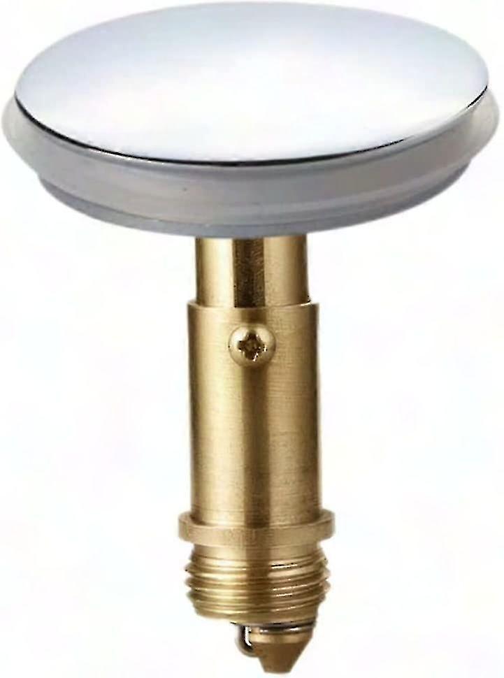 Universal Pop-up Sink Stopper Replacement - Push Button Basin Drain Plug | Brass & Chrome, Silver Gold | Stylish Solution for Kitchen & Bathroom Sinks
