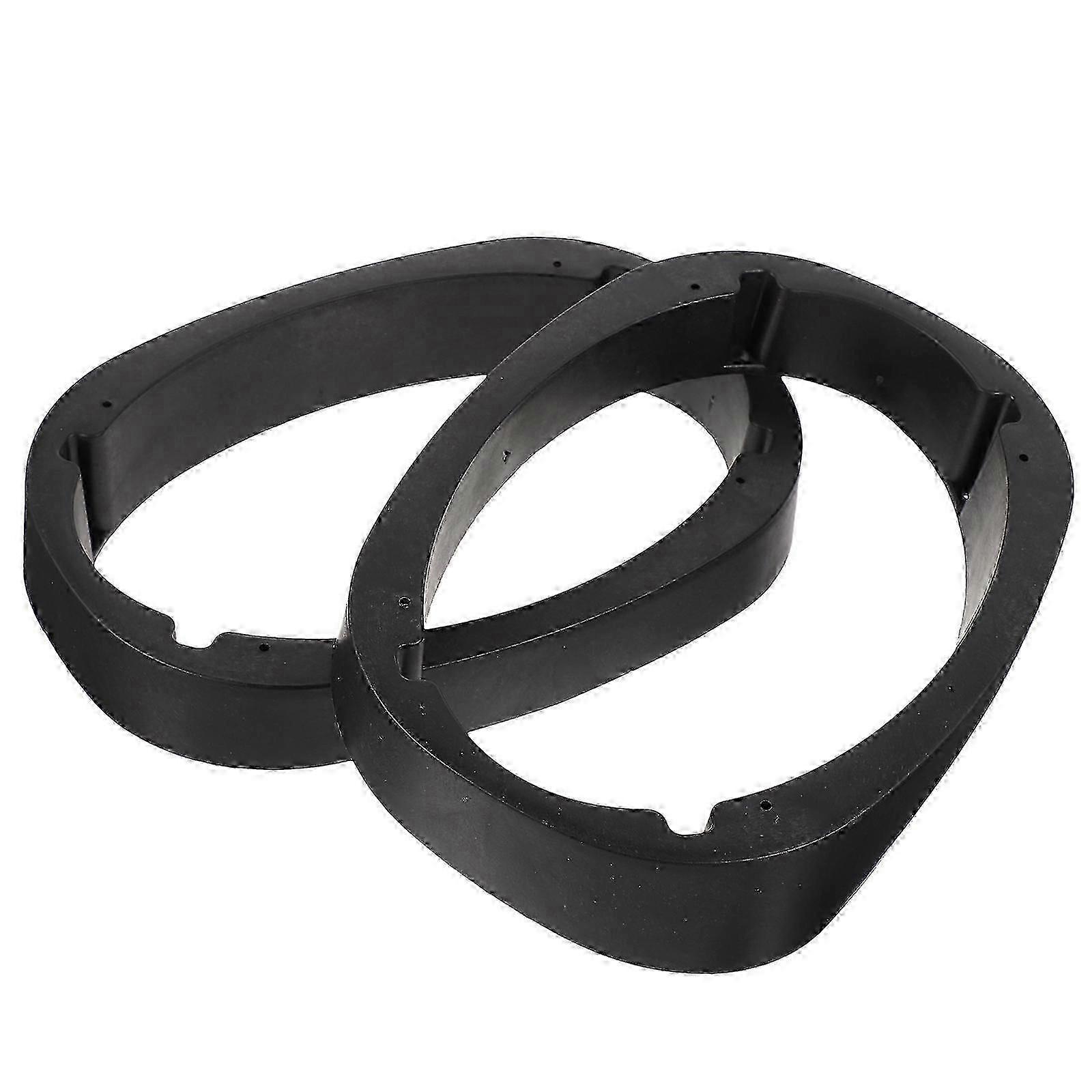 2-Pack Durable Audio Washer Rings - Sturdy Speaker Replacement Washers (Black)