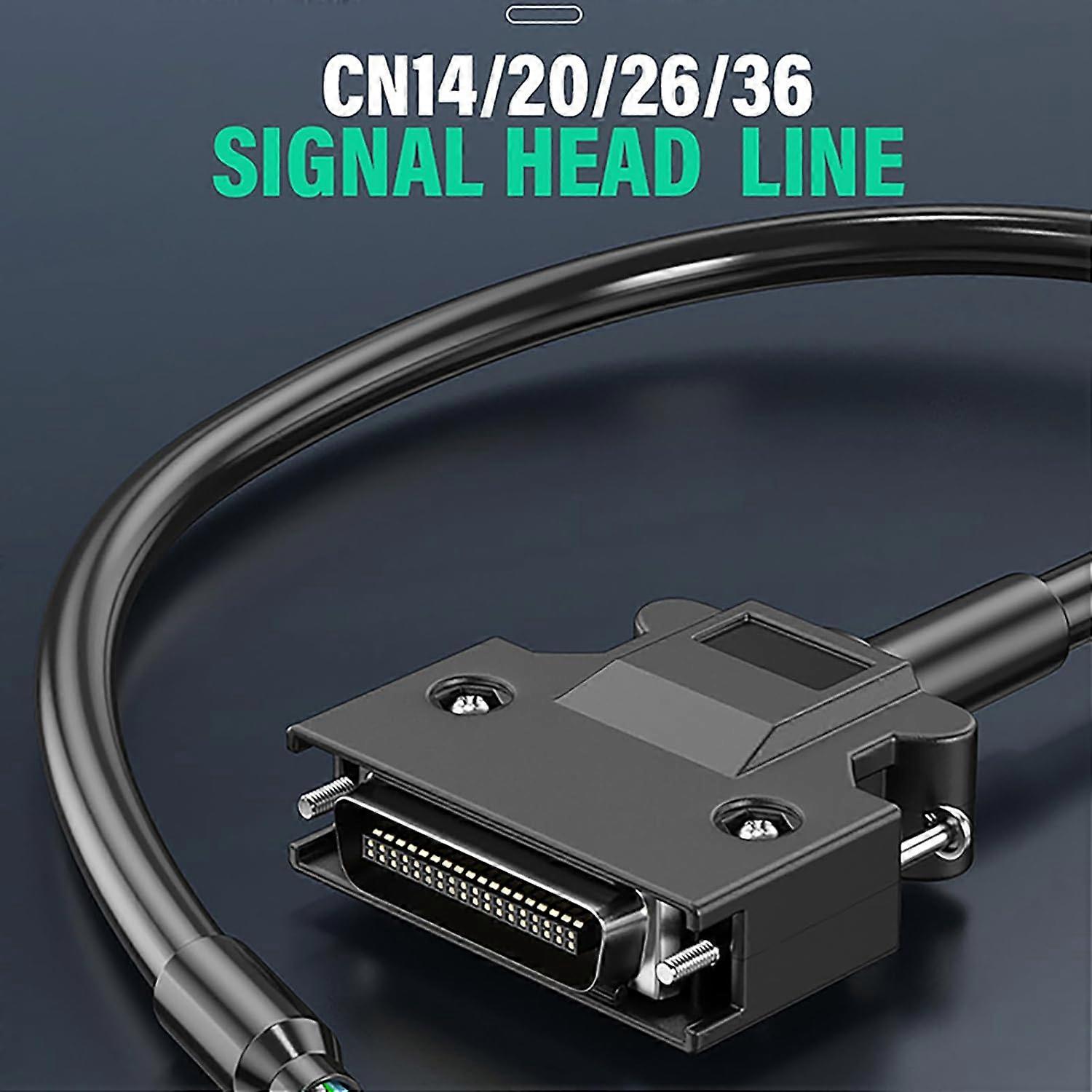 SCSI Data Cable with Screw Lock 28AWG Single Head CN14PCN50P Speed Multiple Length Options
