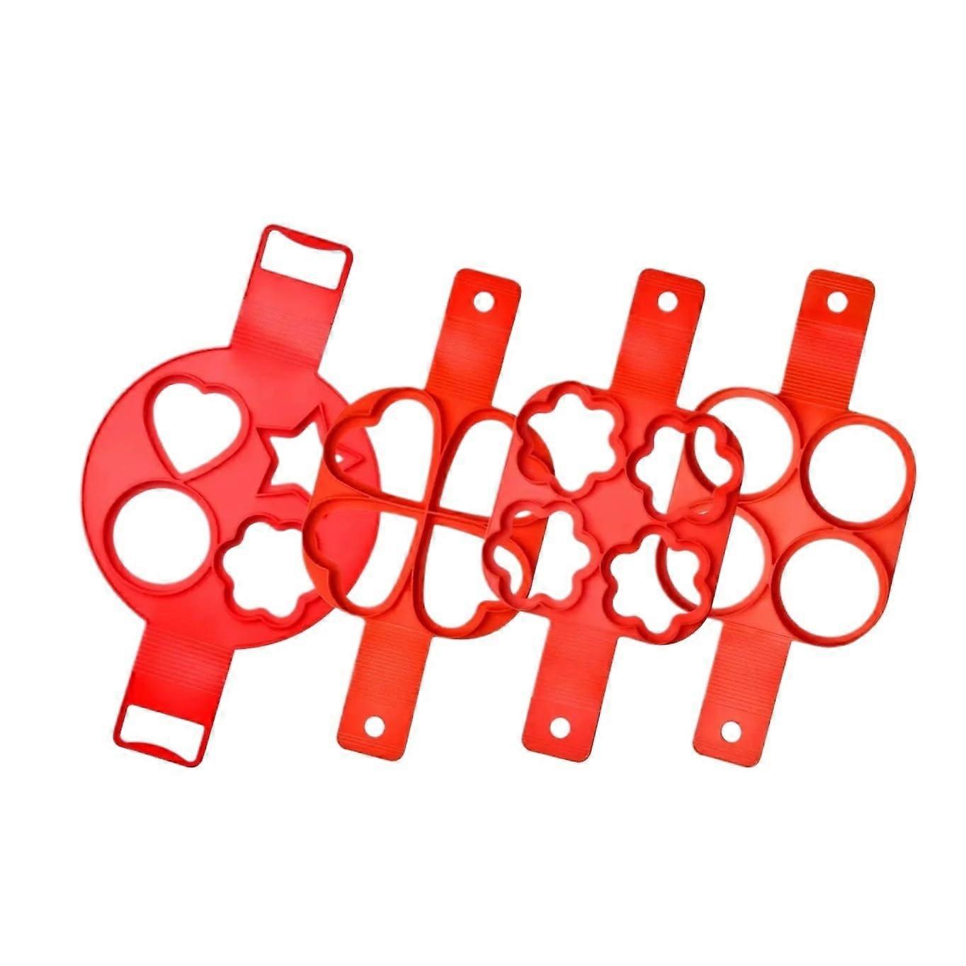 NonStick Silicone Egg Ring and Pancake Mold for  Round Shape Breakfast Cooking 2PCS M