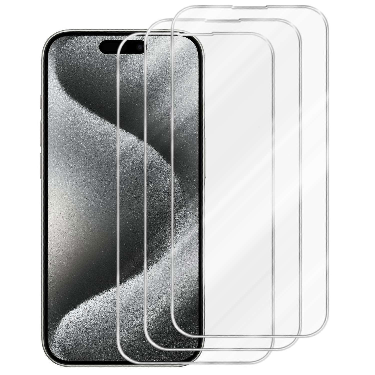 3x Protector de pantalla Protector de pantalla iPhone 15 PRO