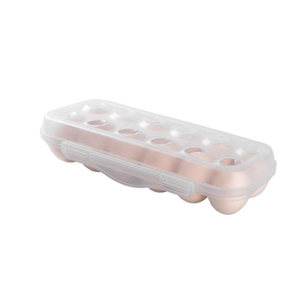 Egg Holder for Fridge 12 Grids Transparent SpaceSaving Egg Organizer with Lid for Refrigerator
