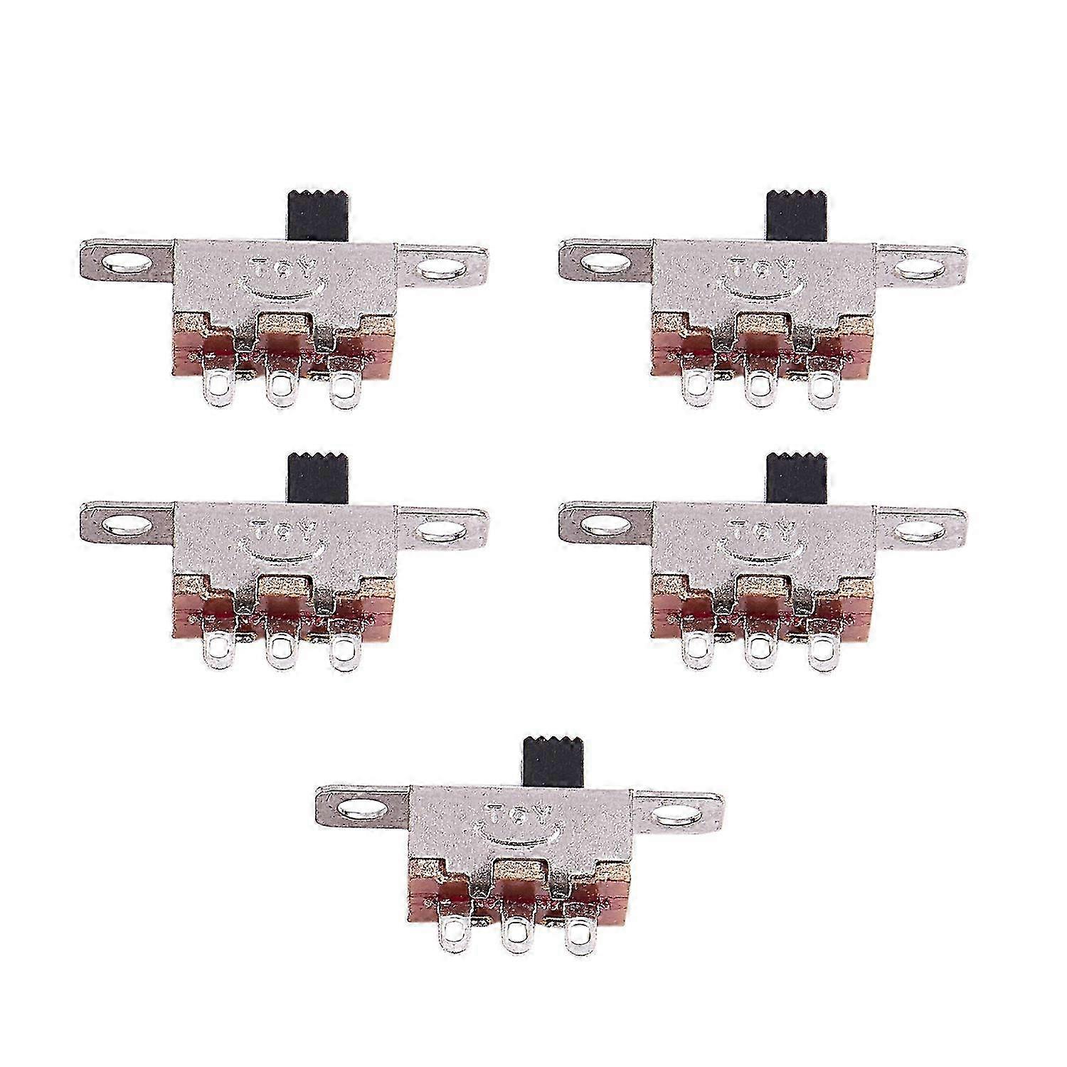5 Pcs SPDT Mini Slide Switch SS12F15G3 On-Off 2 Position Panel Mount