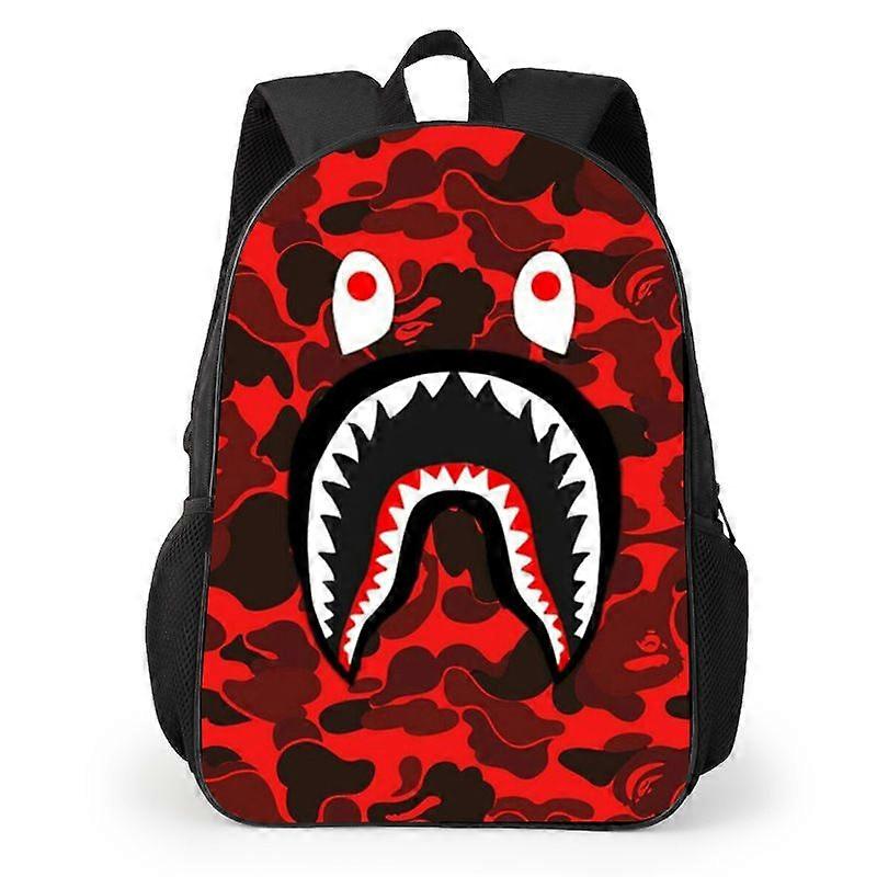 Shark Student 16 Inch Schoolbag, Large Capacity Backpack