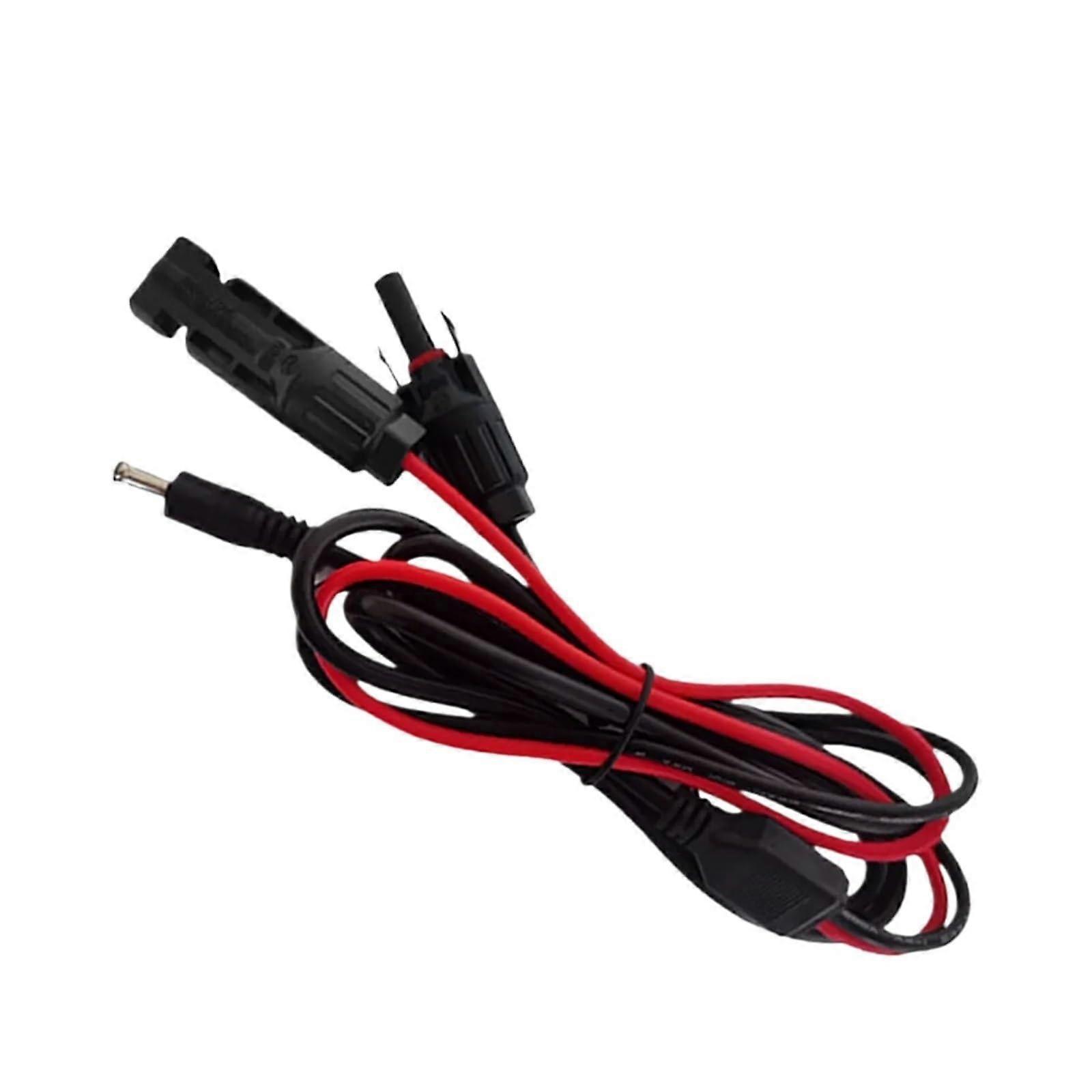 Solar Panel Connector Cable to DC5521 DC7909 Adapter, 16AWG, Reliable Power Transfer