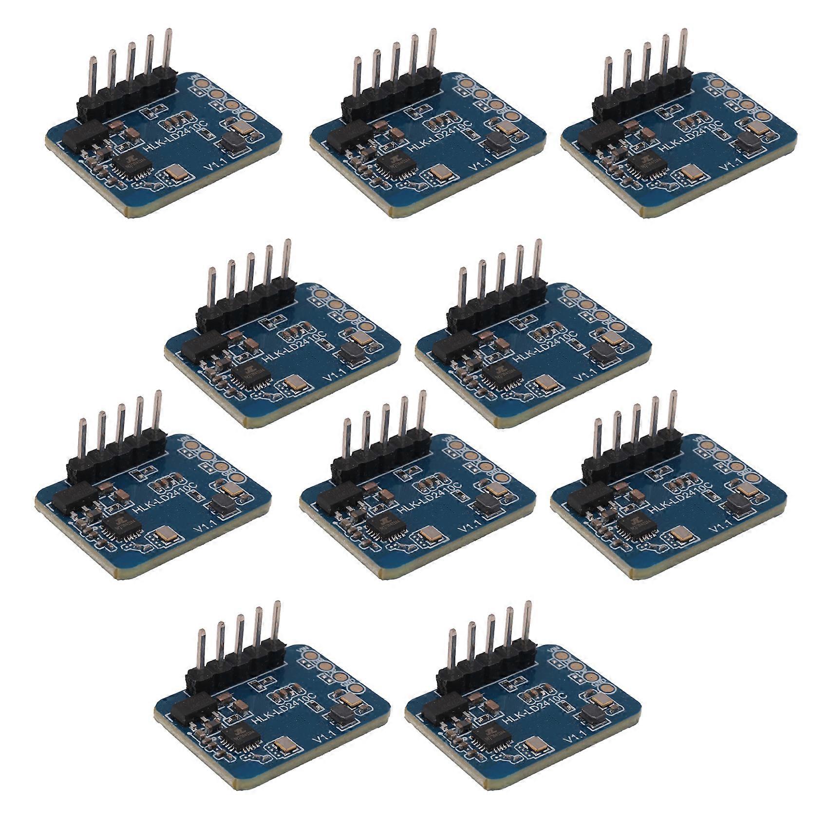 10 Pcs 24G mmWave HLK-LD2410C Human Presence Radar Sensor Motion Detection Module